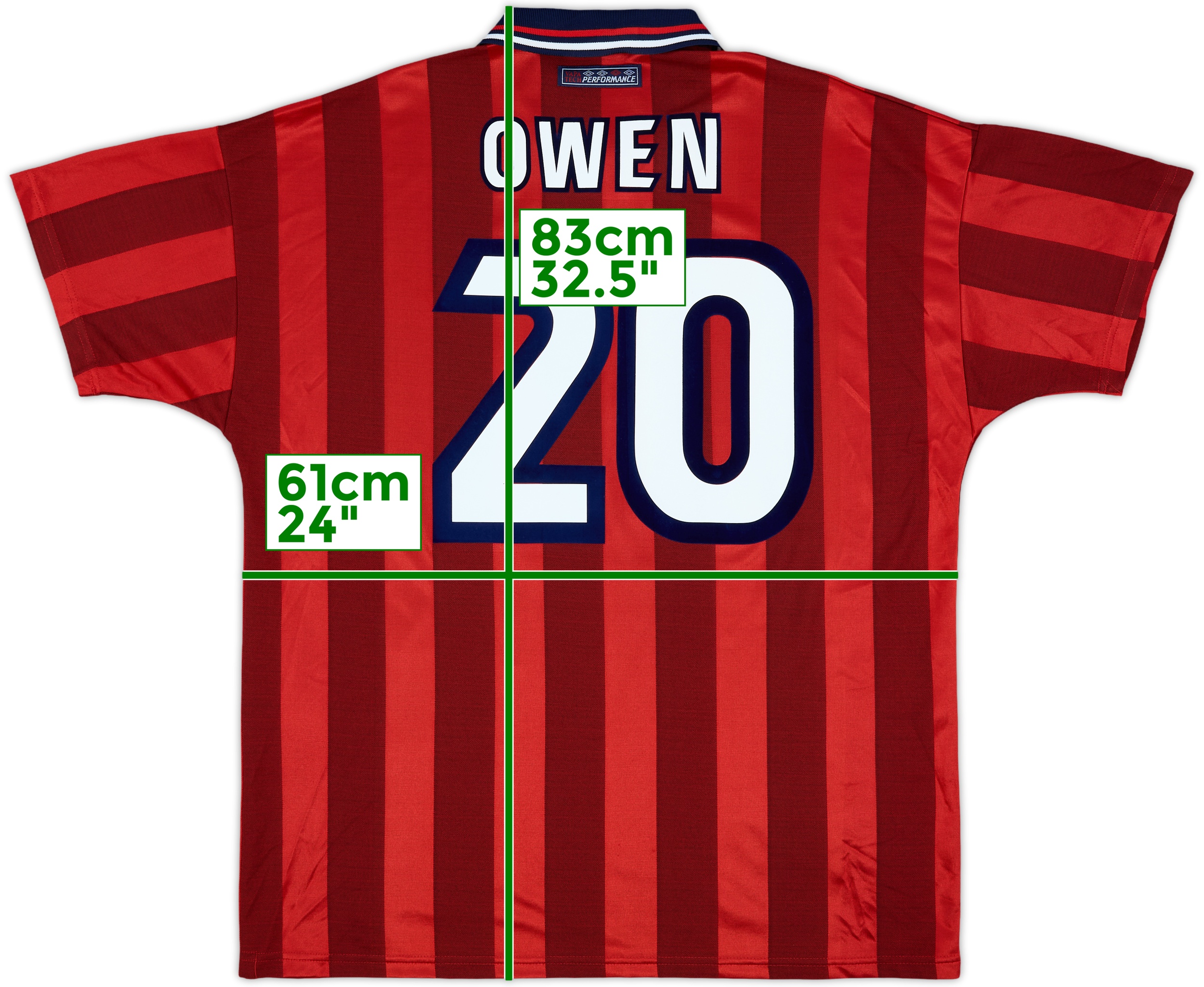 UMBRO イングランド代表 シャツ OWEN 20 UMBRO イングランド代表 OWEN 20番 サッカー ユニフォーム