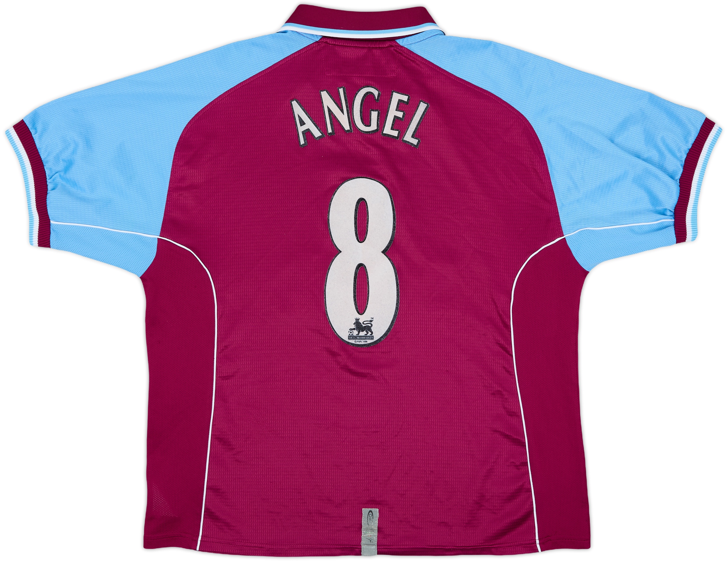 2000-01 Aston Villa Home Shirt Angel #8 - 7/10 - (M)