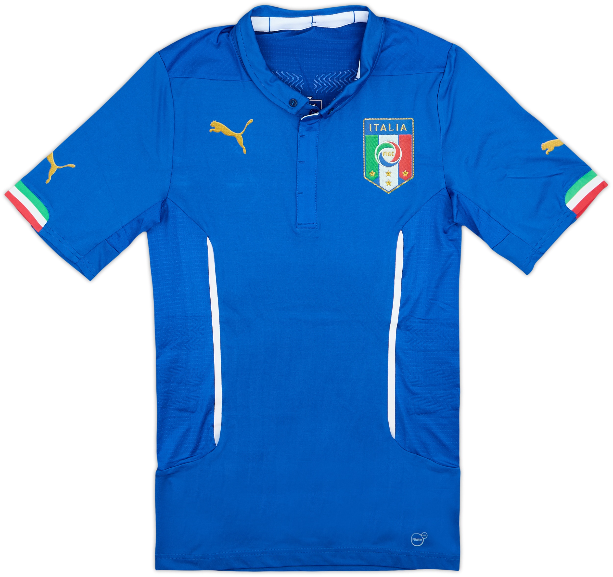 2014-15 Italy Authentic Home Shirt - 9/10 - (L)