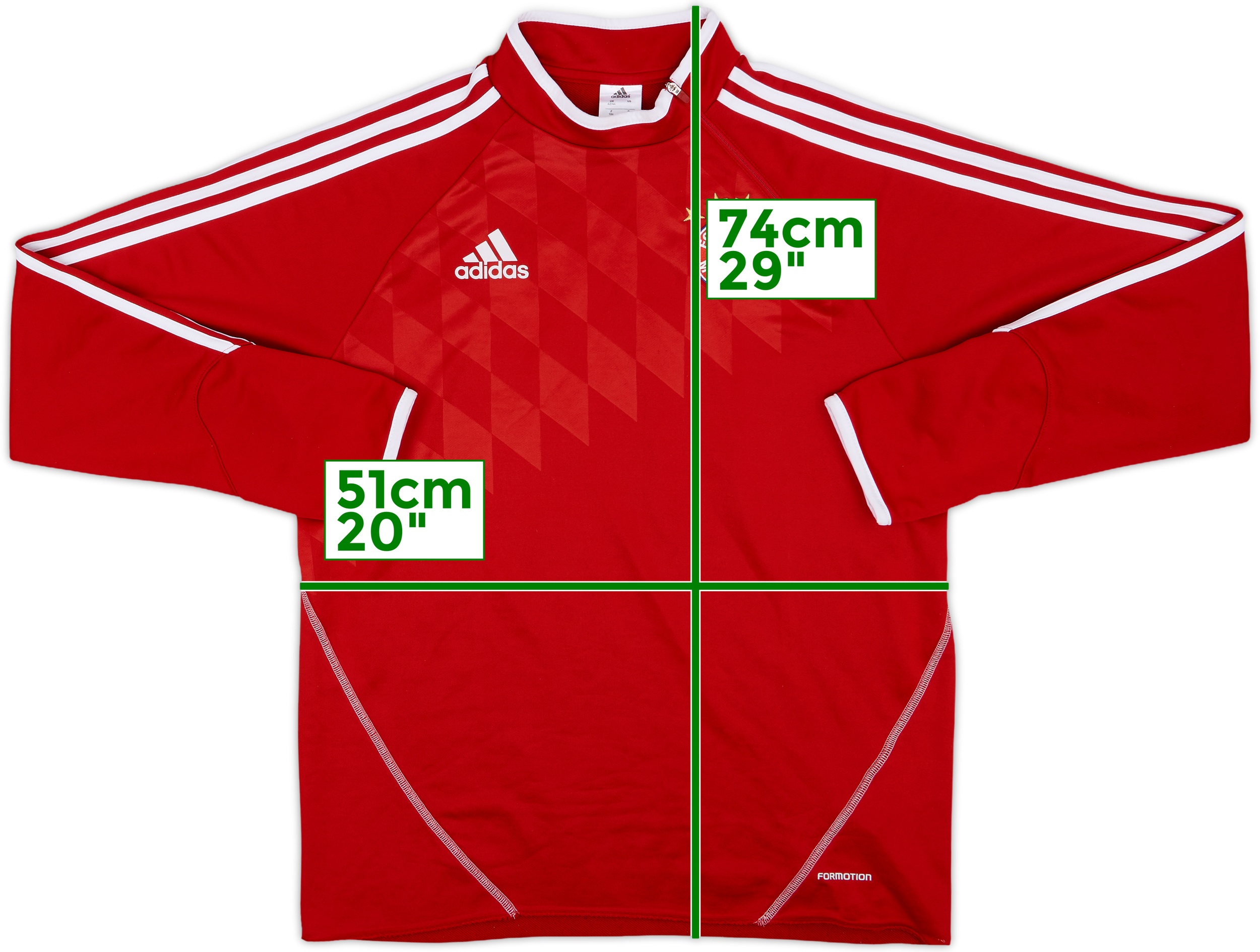 2013-14 Bayern Munich adidas 1/4 Zip Sweat Top - 4/10 - (L)