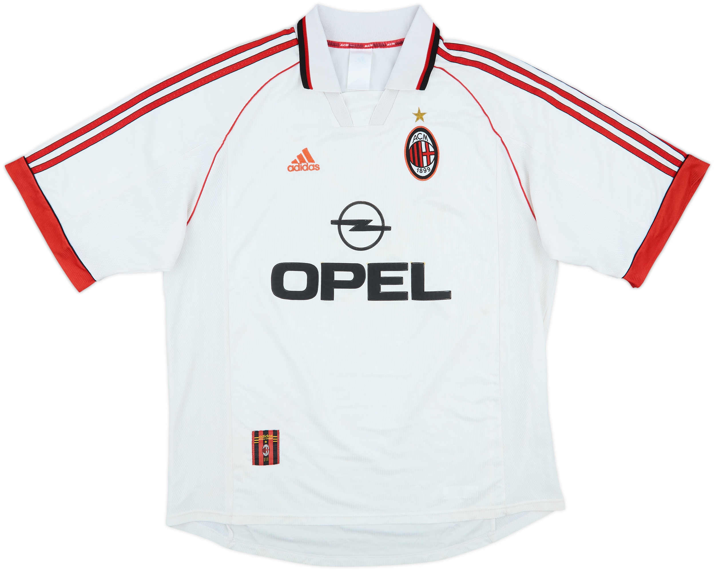 98-99s AC Milan ヴィンテージ ハーフジップ S-M 1998-99 AC Milan Away Shirt - 5/10 - (XL)