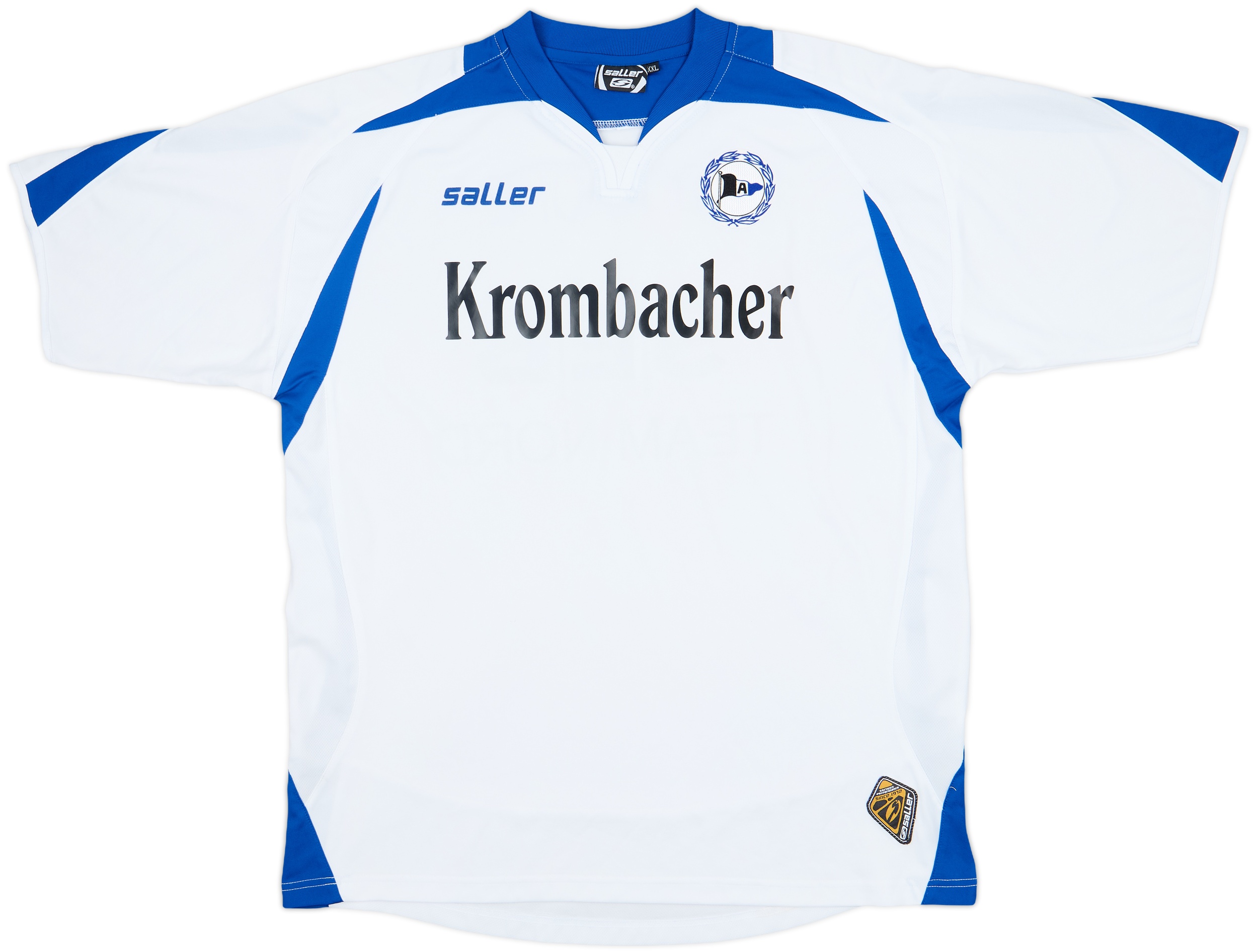 Maillot Arminia Bielefeld 2006/07 Signé Ahanfouf - Saller N°15 - Taille S/M