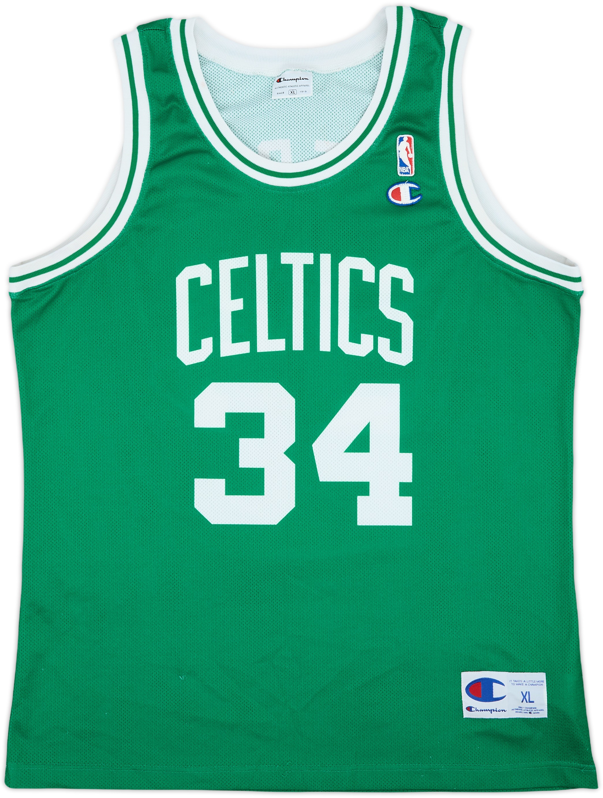 1998-06 Boston Celtics Pierce #34 Champion Away Jersey - 8/10 - (XL)
