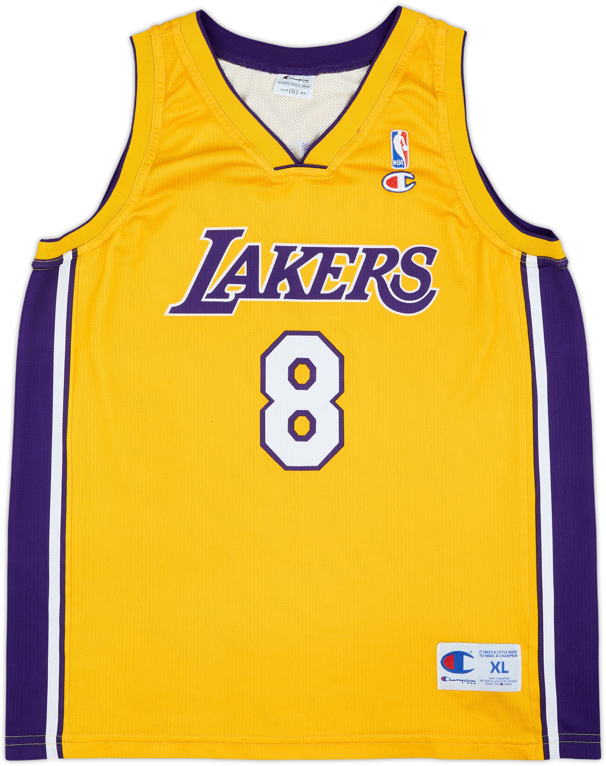 バスケットボールウェア　セット売り8枚　L～XL 1999-06 LA Lakers Bryant #8 Champion Home Jersey - 8/10 - (XL)