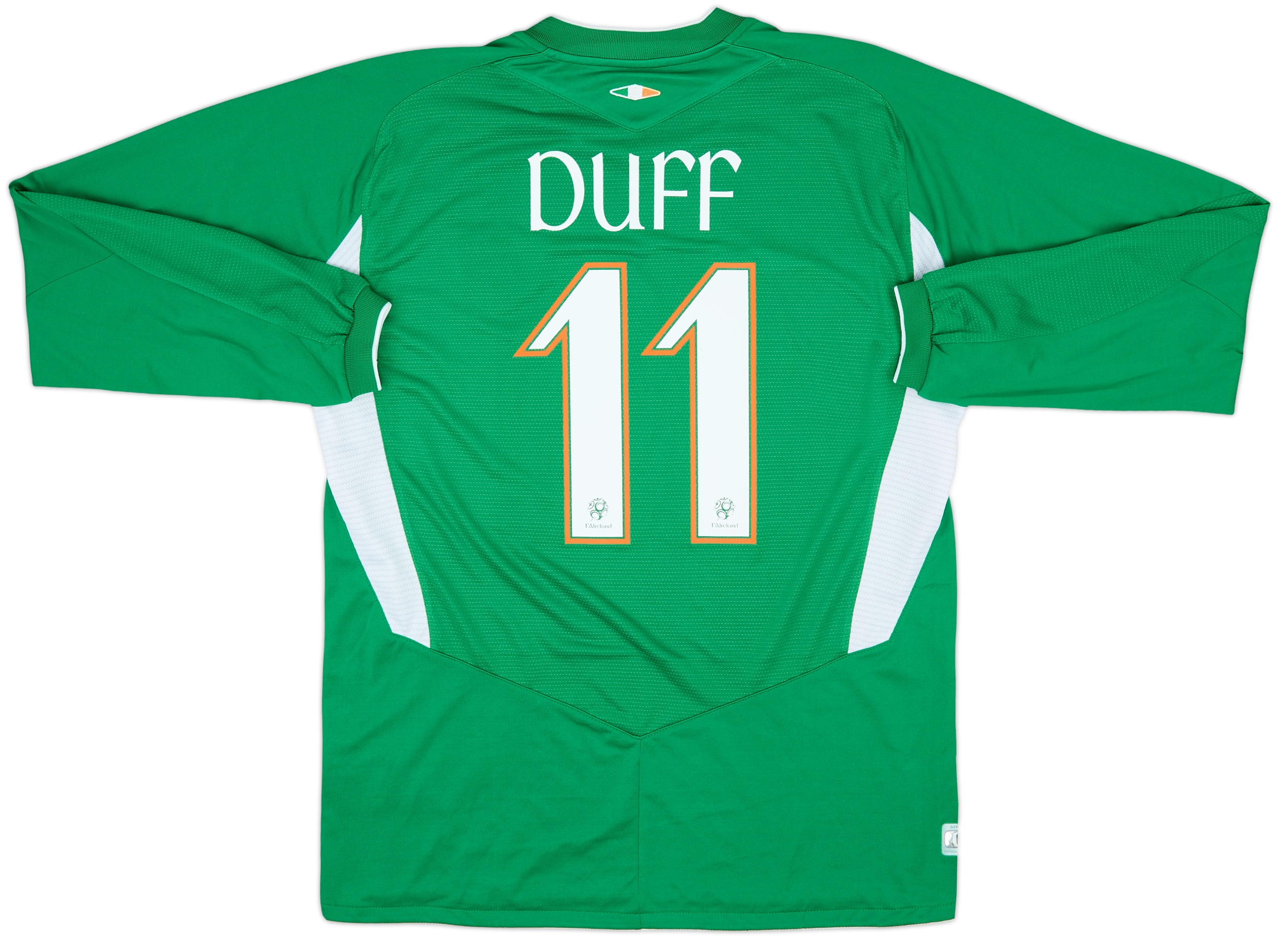 2004-06 Ireland Home L/S Shirt Duff #11 - 9/10 - (M)