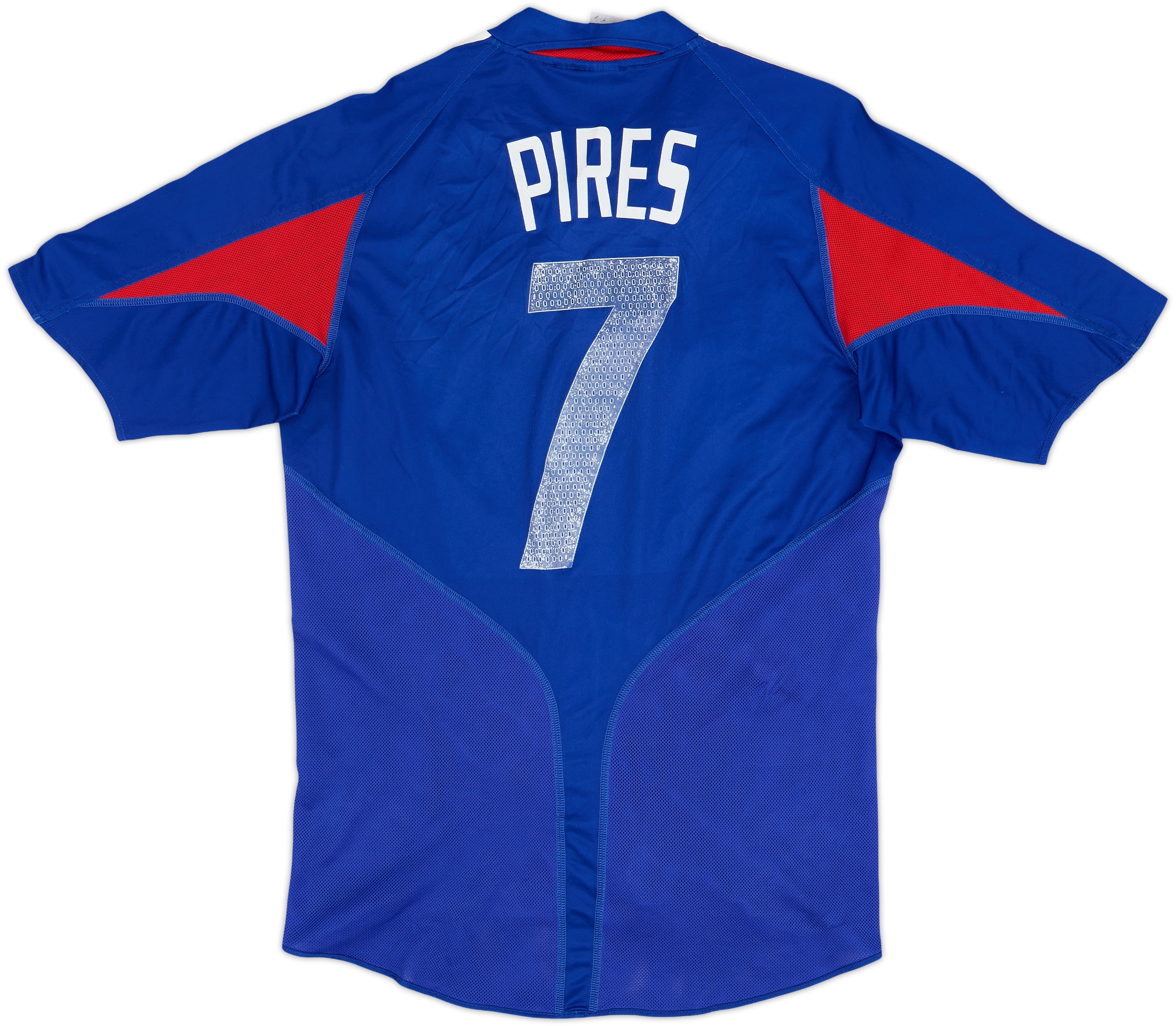 フランス代表 Pires 7番 ジャージ 2004-06 France Home Shirt Pires #7 - 4/10 - (M)