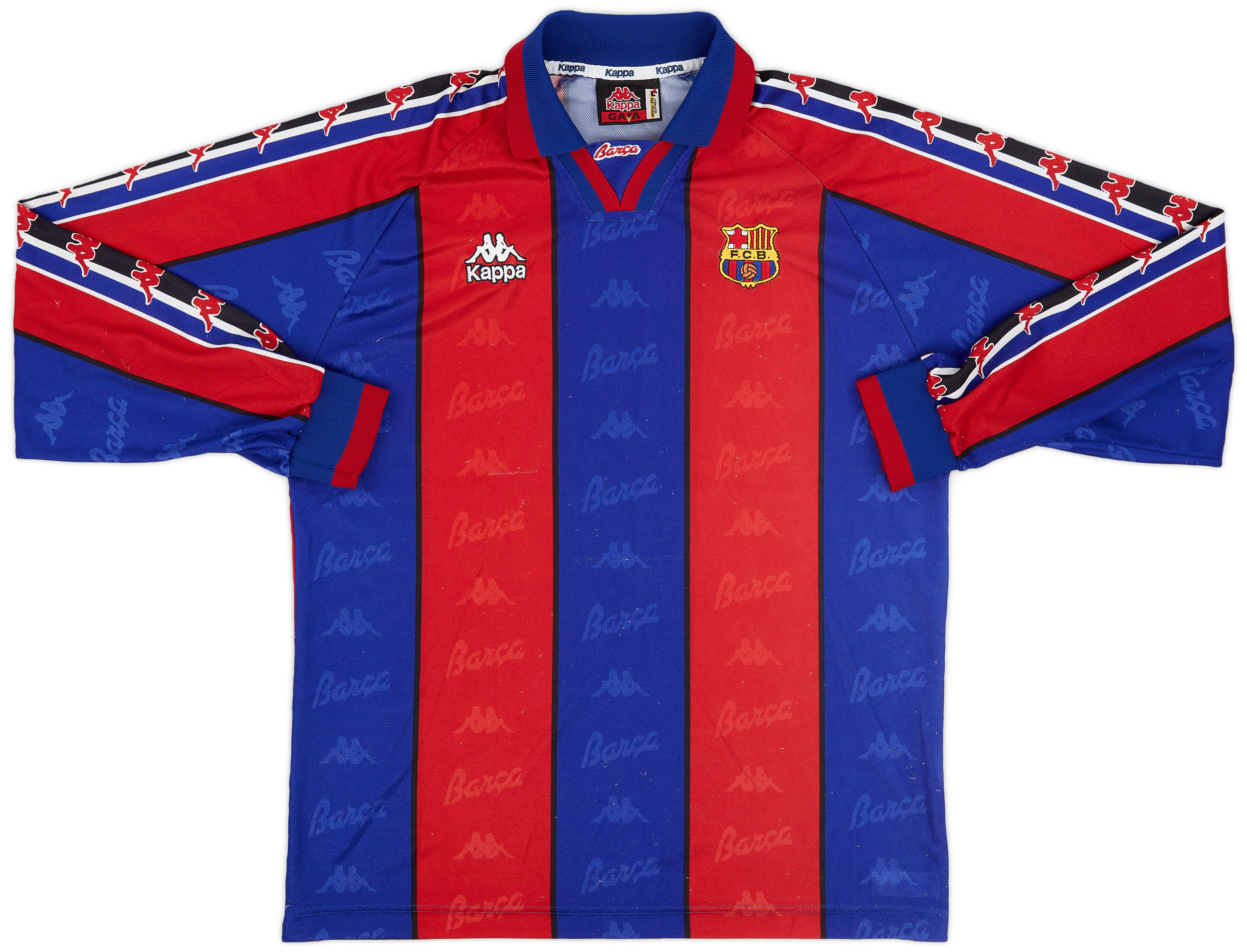 2001-02 Barcelona Home Shirt Xavi #6 - 9/10 - (XL)