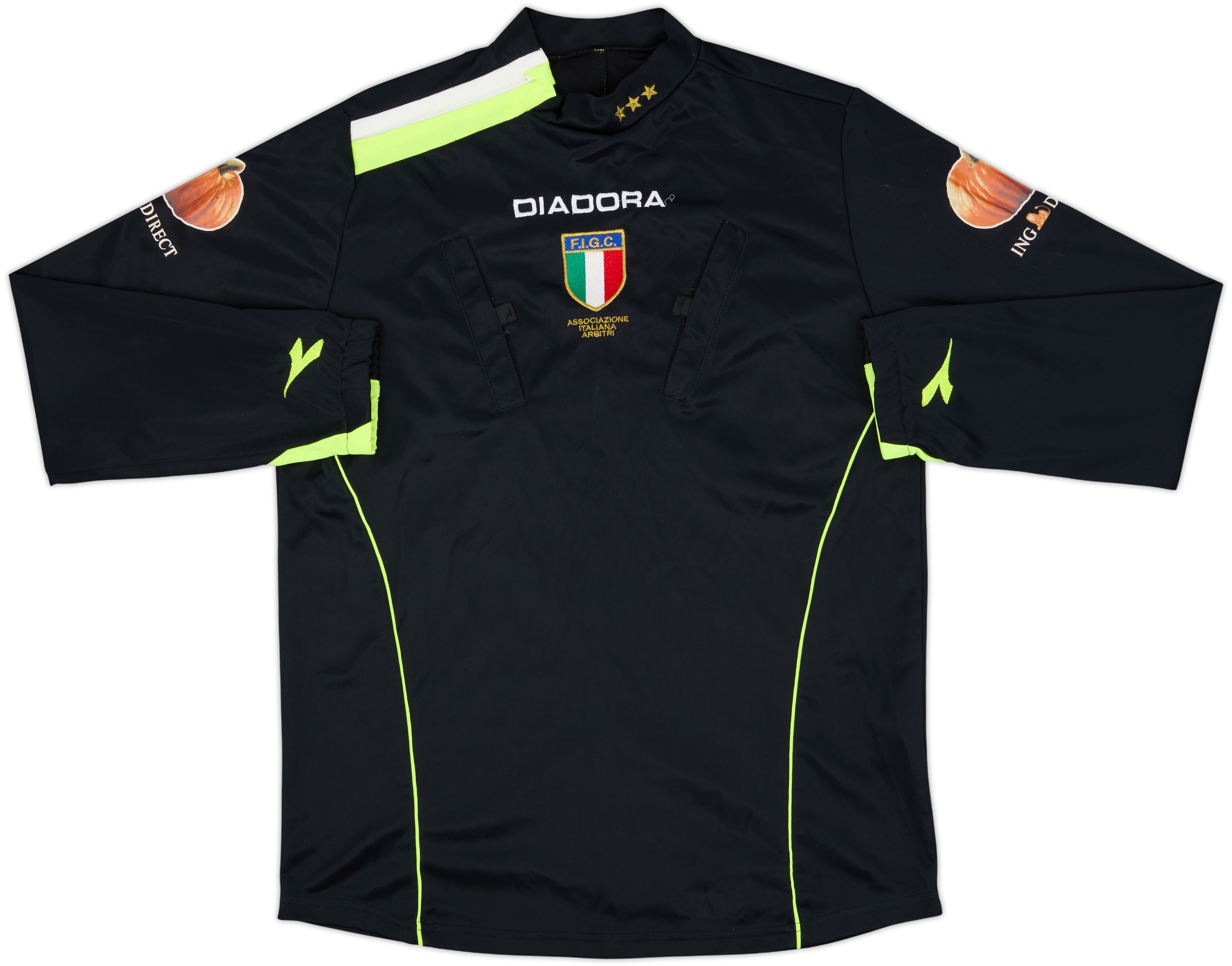 2005-06 Italy Diadora Referee L/S Shirt - 9/10 - (M)