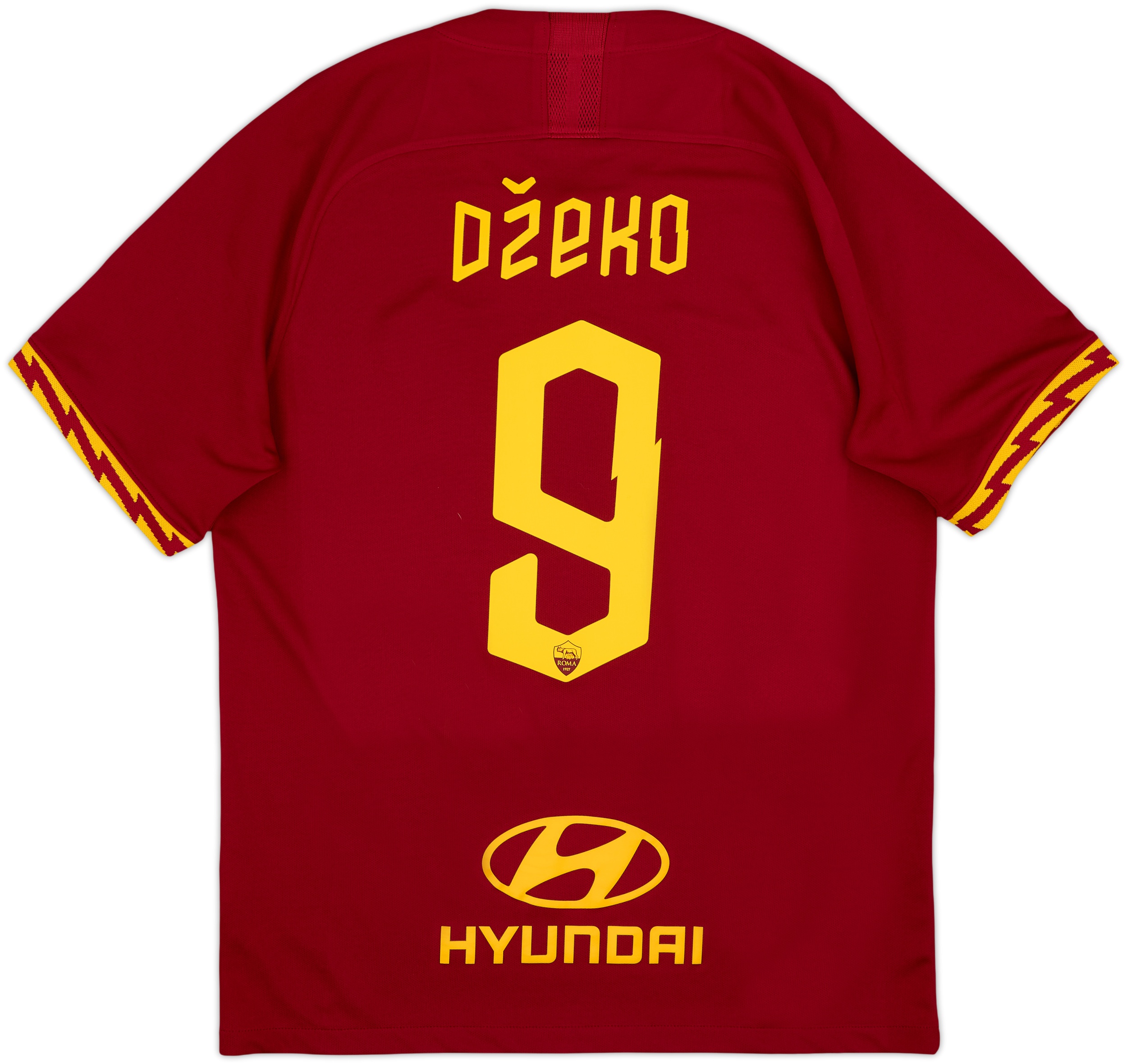 2019-20 Roma Home Shirt Dzeko #9 - 8/10 - (M)