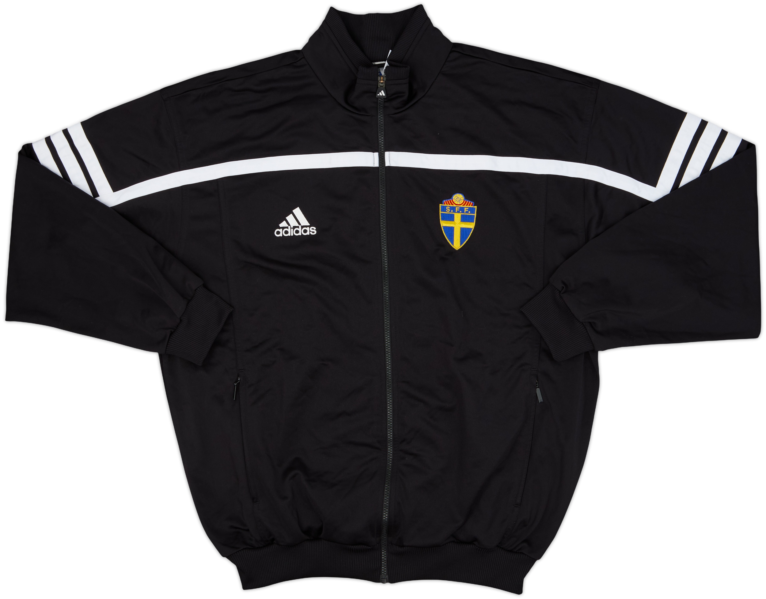 2000-02 Sweden Player Issue adidas Track Jacket - 8/10 - (XL)