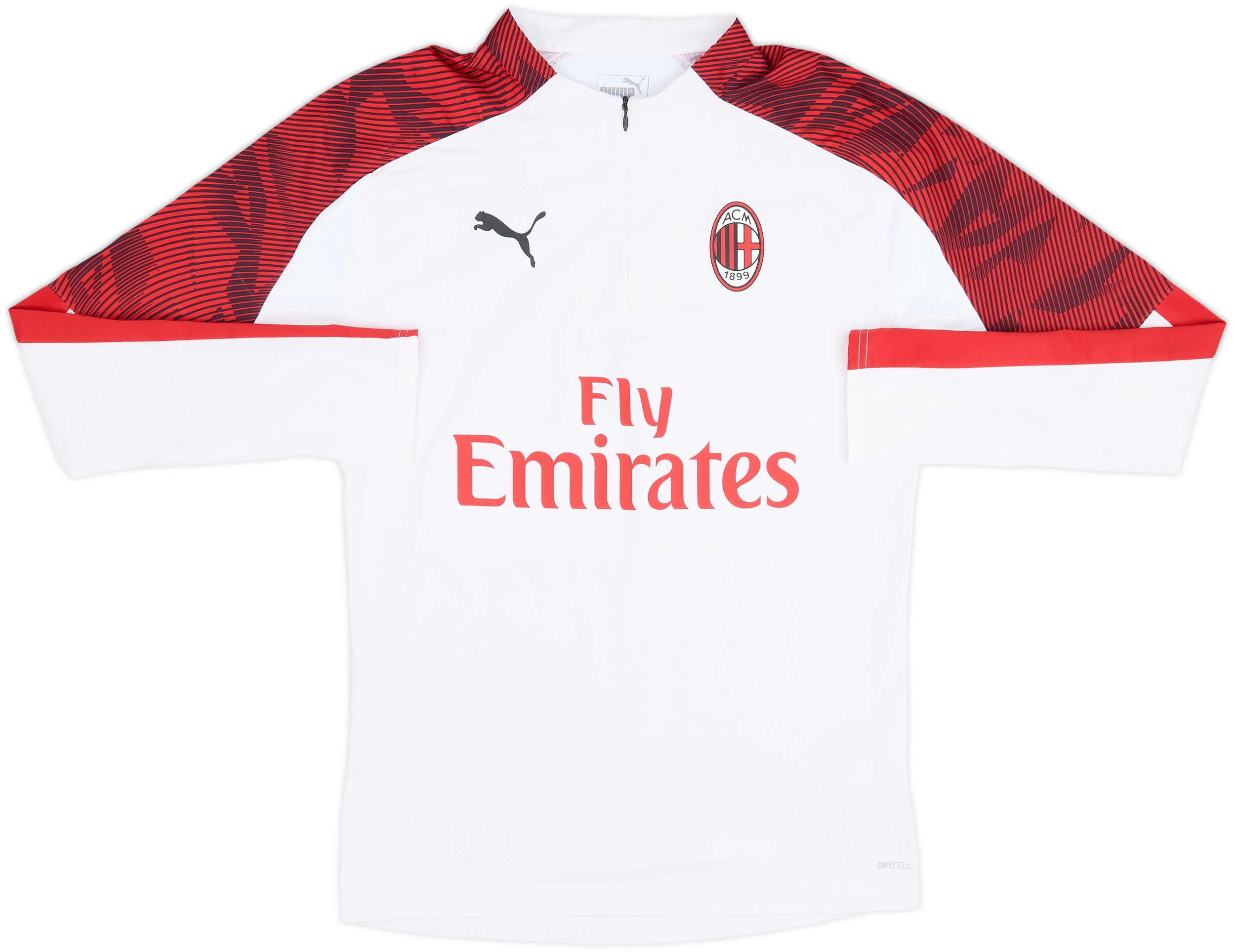 2019-20 AC Milan Puma 1/4 Zip Drill Top - 7/10 - (S)