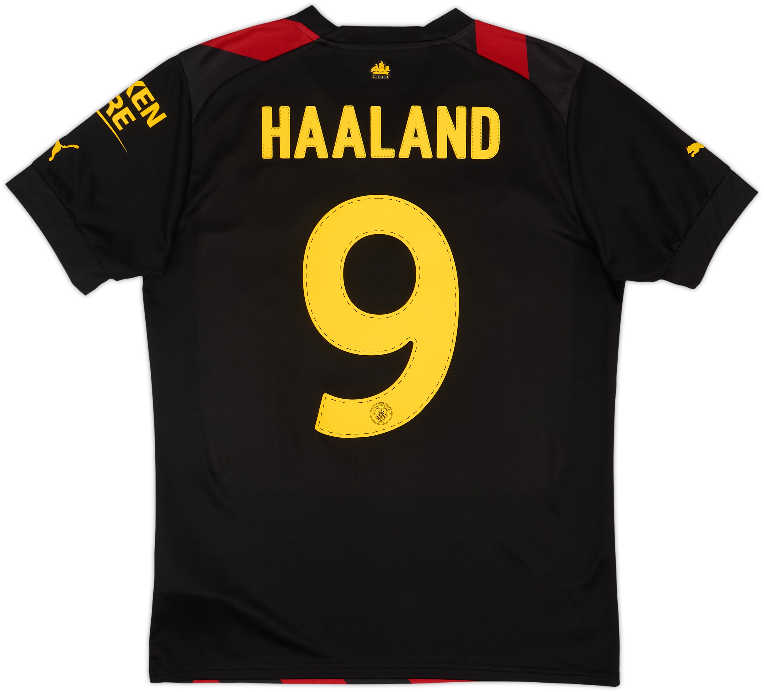 2022-23 Manchester City Away Shirt Haaland #9 - 9/10 - (M)
