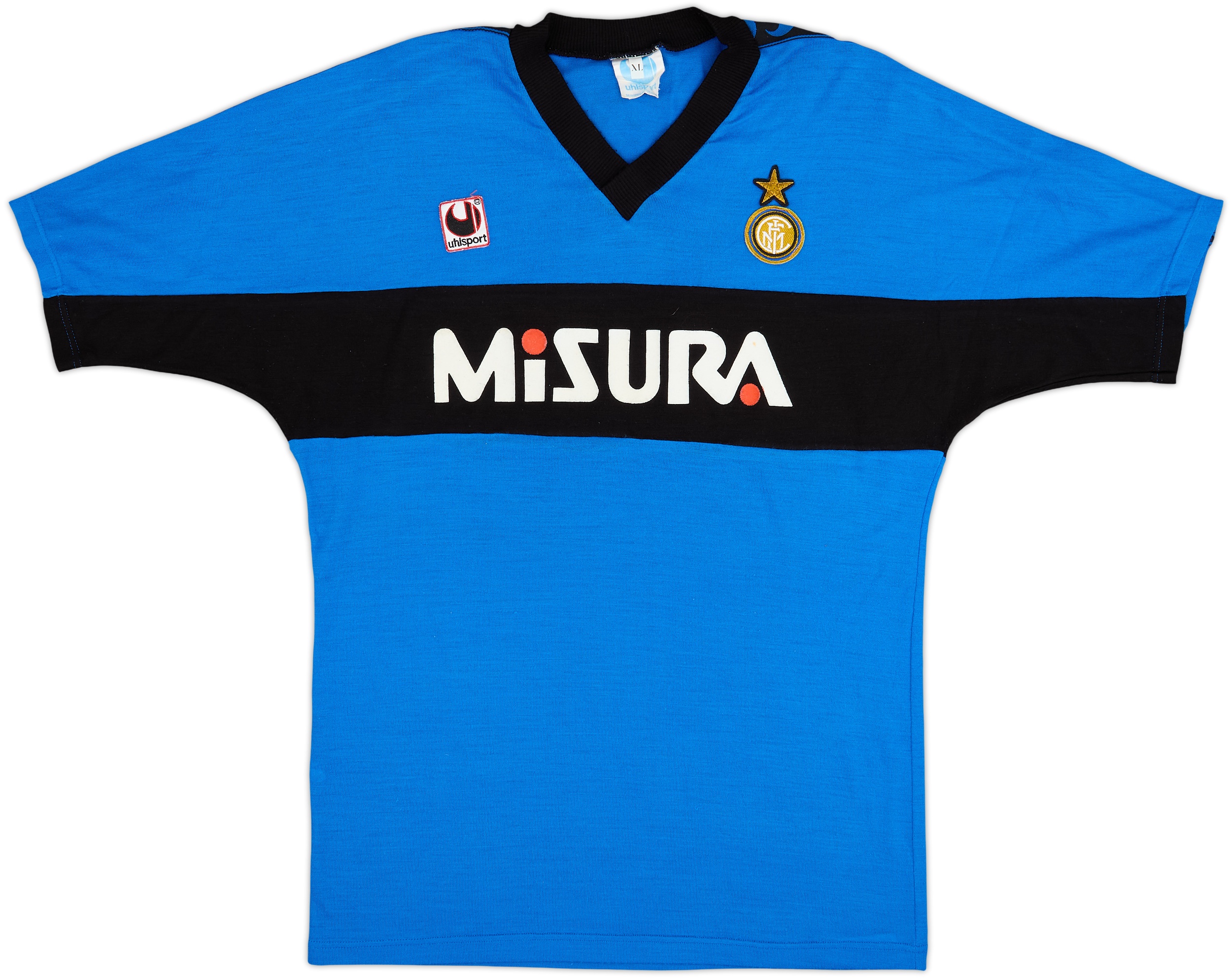 1990-91 Inter Milan Uhlsport Training Shirt - 9/10 - (XL)