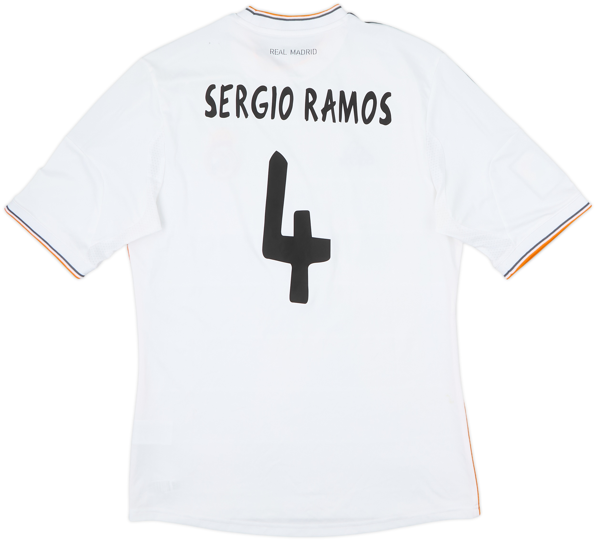 2013-14 Real Madrid Home Shirt Sergio Ramos #4 - 6/10 - (M)