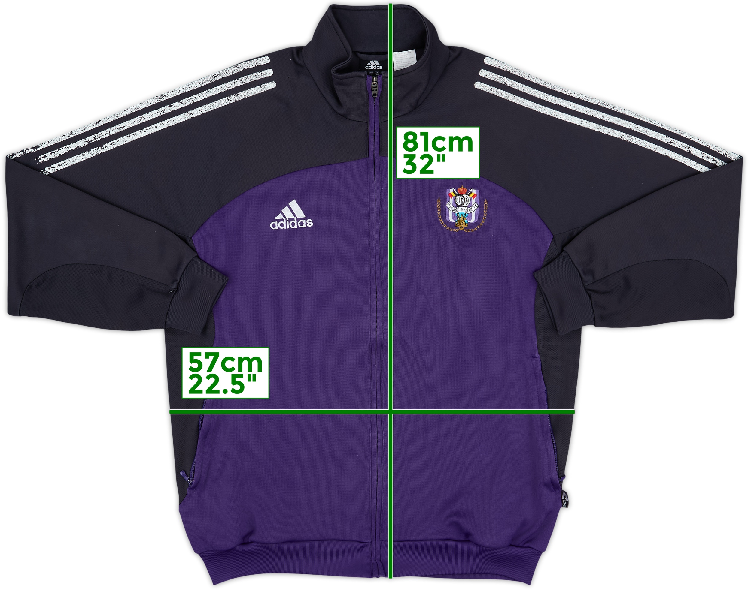 あのちゃん着用　90's adidas track jacket 2002-03 Anderlecht adidas Track Jacket - 6/10 - (L)