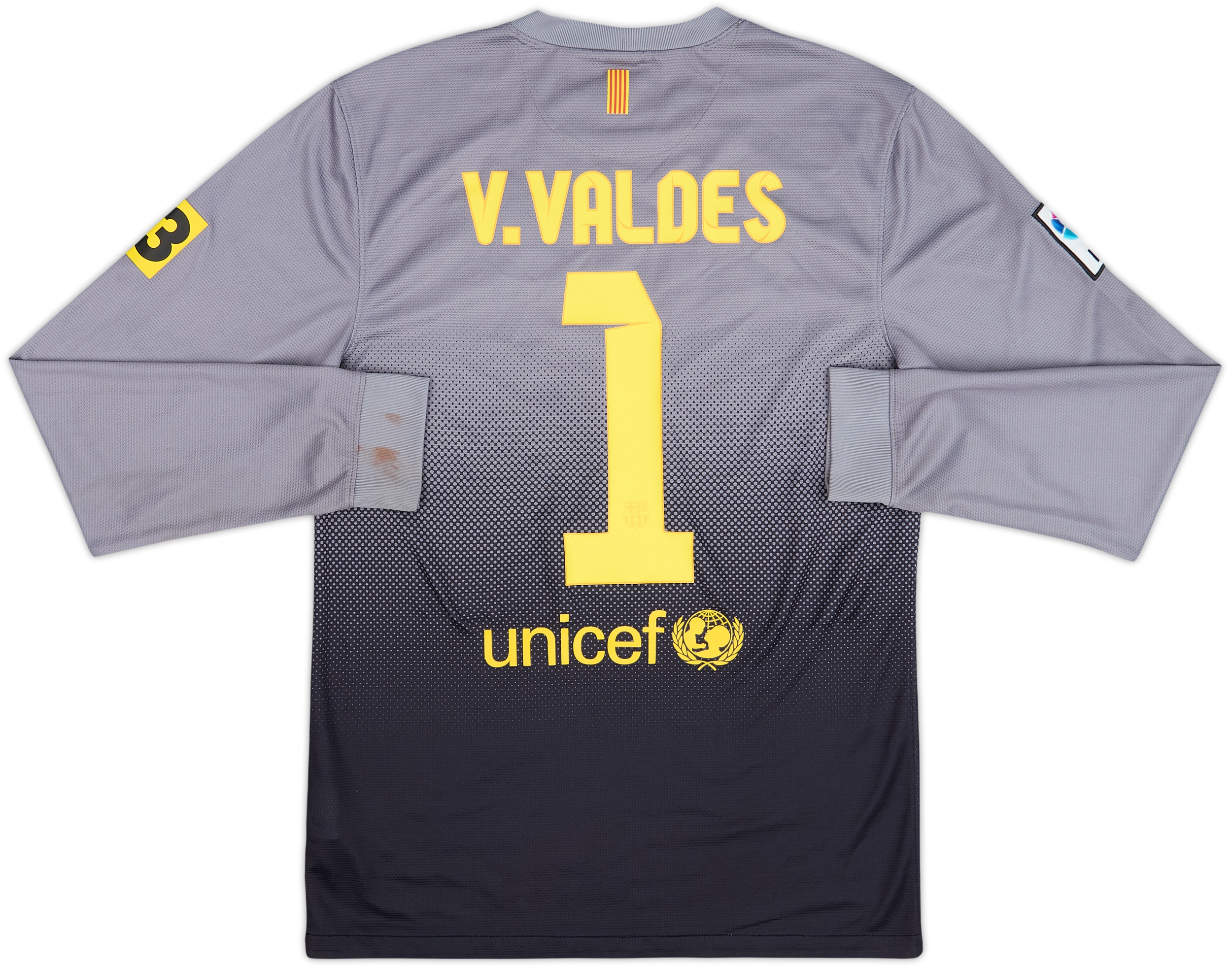 2012-13 Barcelona GK Shirt V.Valdes #1 - 8/10 - (S)