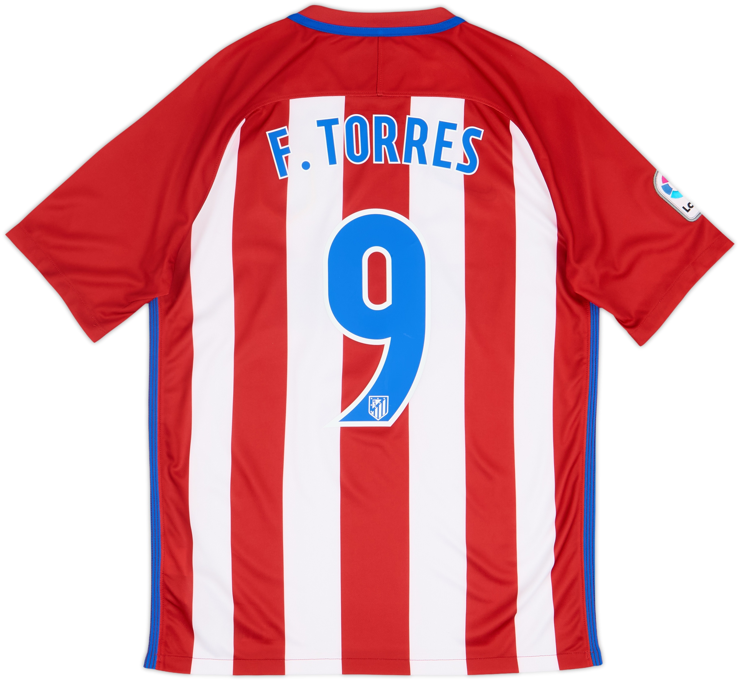 アトレティコ・マドリード F. TORRES シャツ Lサイズ 2016-17 Atletico Madrid Home Shirt F.Torres #9 - 6/10 - (M)