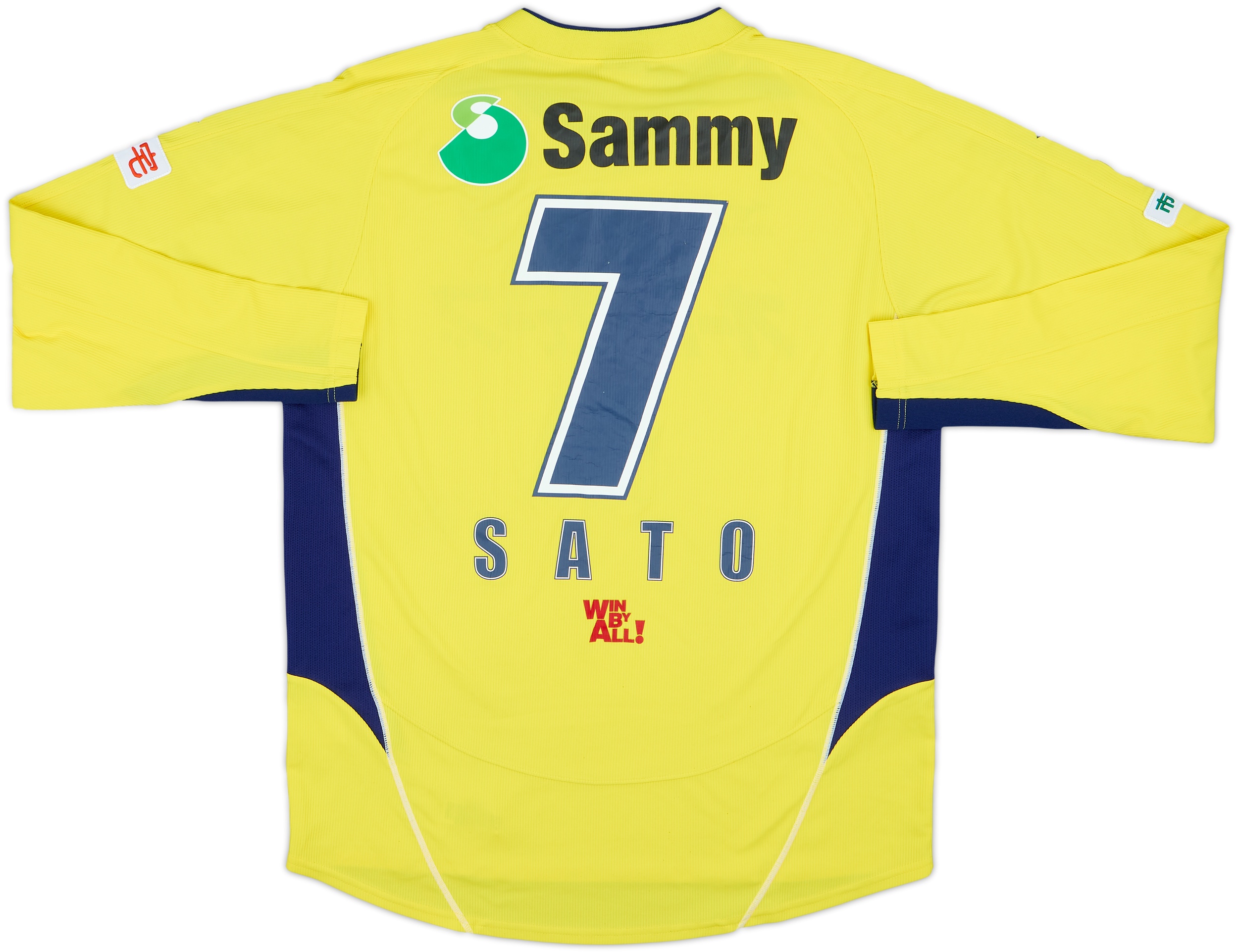 2006 JEF United Home L/S Shirt Sato #7 - 8/10 - (M/L)