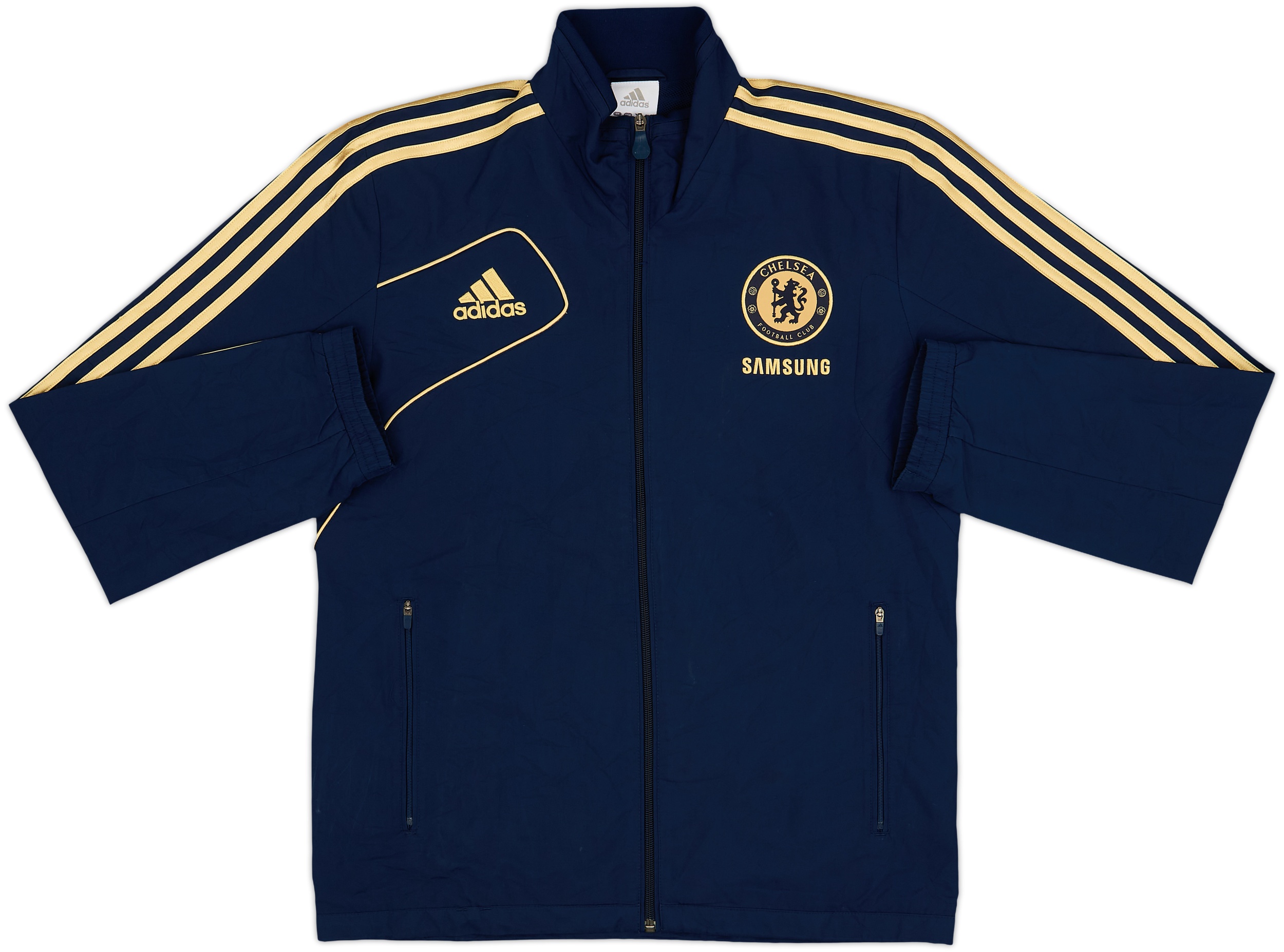 ★希少★ 正規品 Chelsea FC adidas 金/紺 ロンT ジャージ 2012-13 Chelsea adidas Track Jacket - 8/10 - (S)