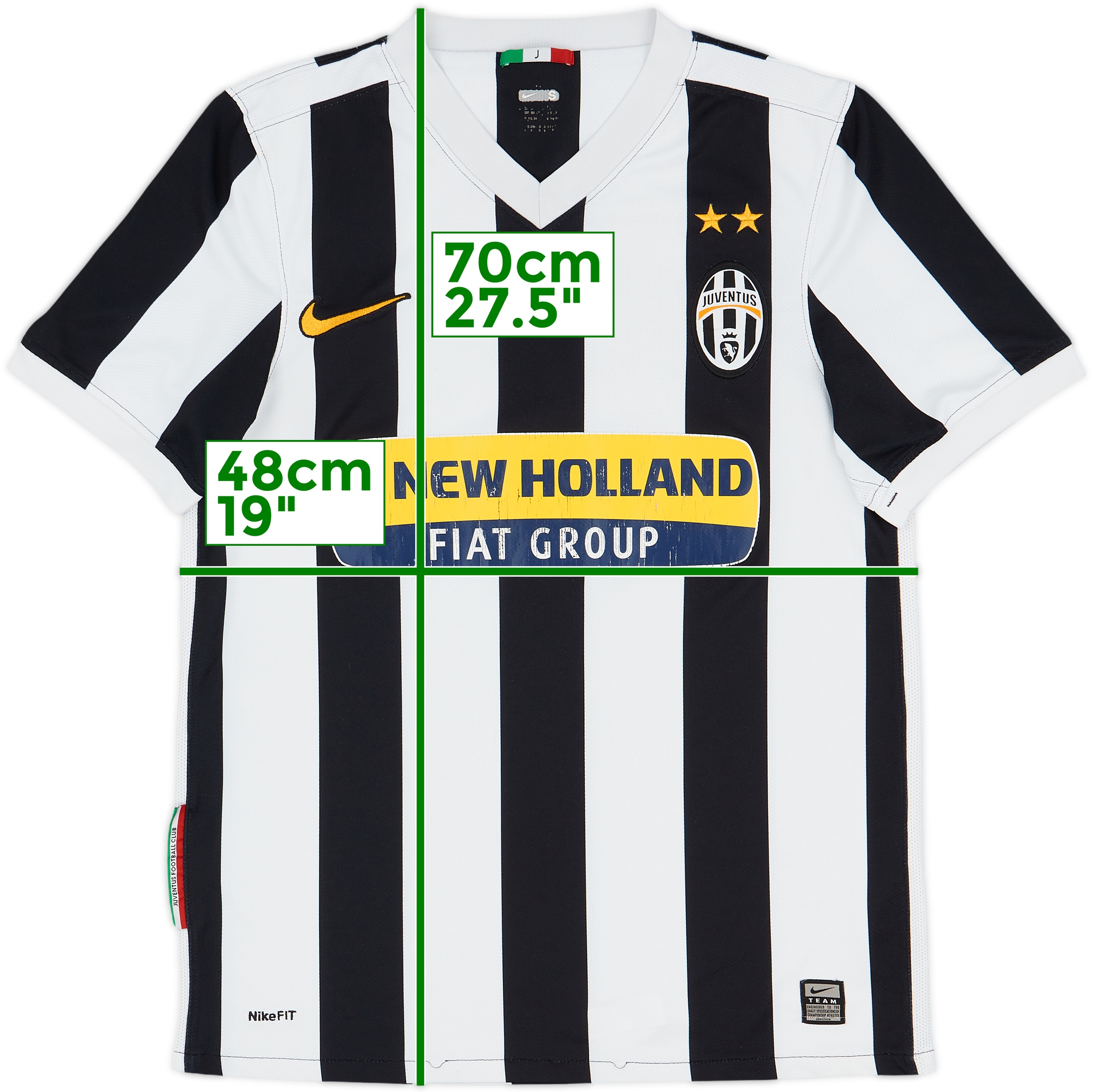 ウェア Juventus 2009-10 football shirt Home 2009-10 Juventus Home Shirt - 4/10 - (L)