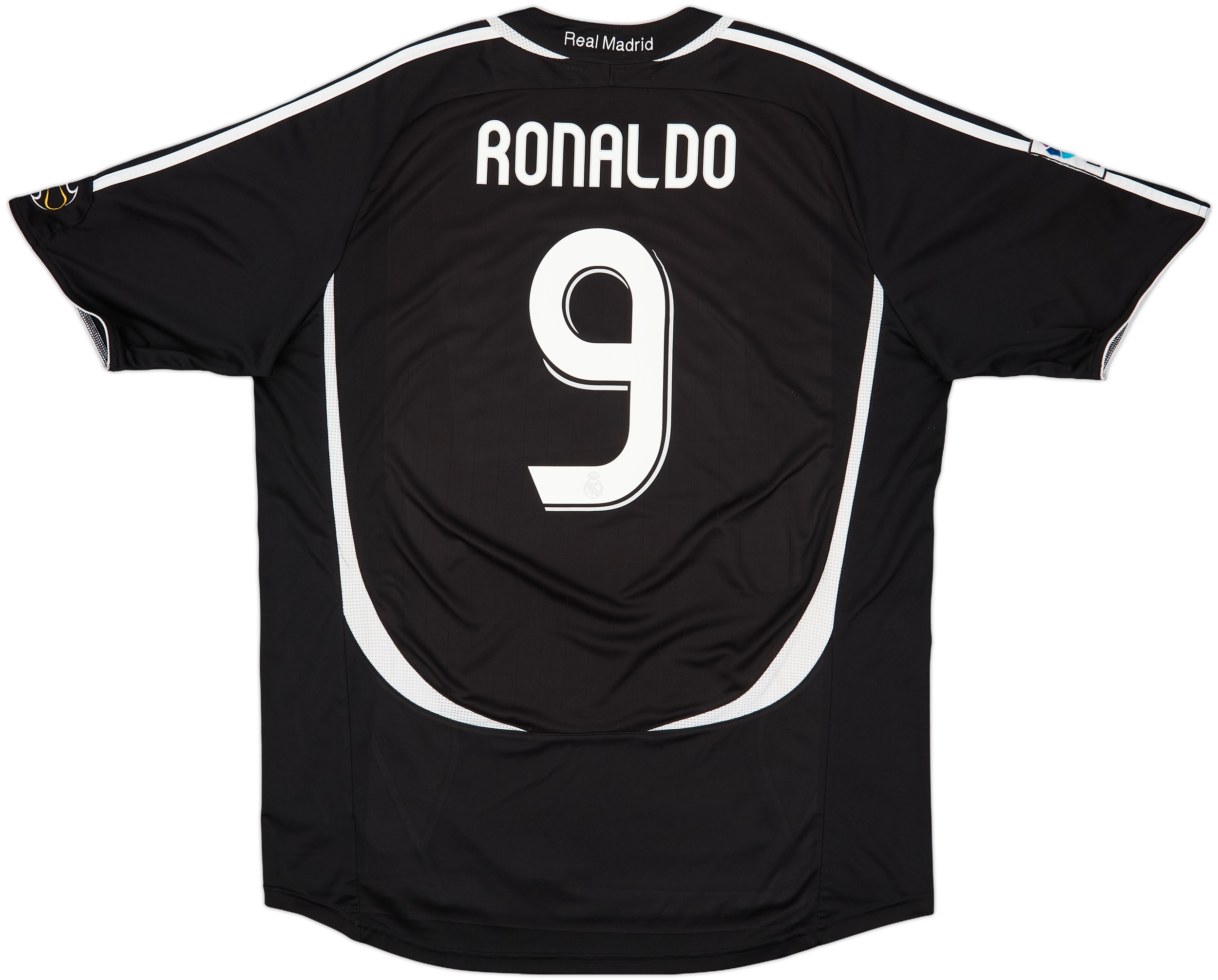 R. Madrid Away UEFA 06/07 - Football Soccer - Black