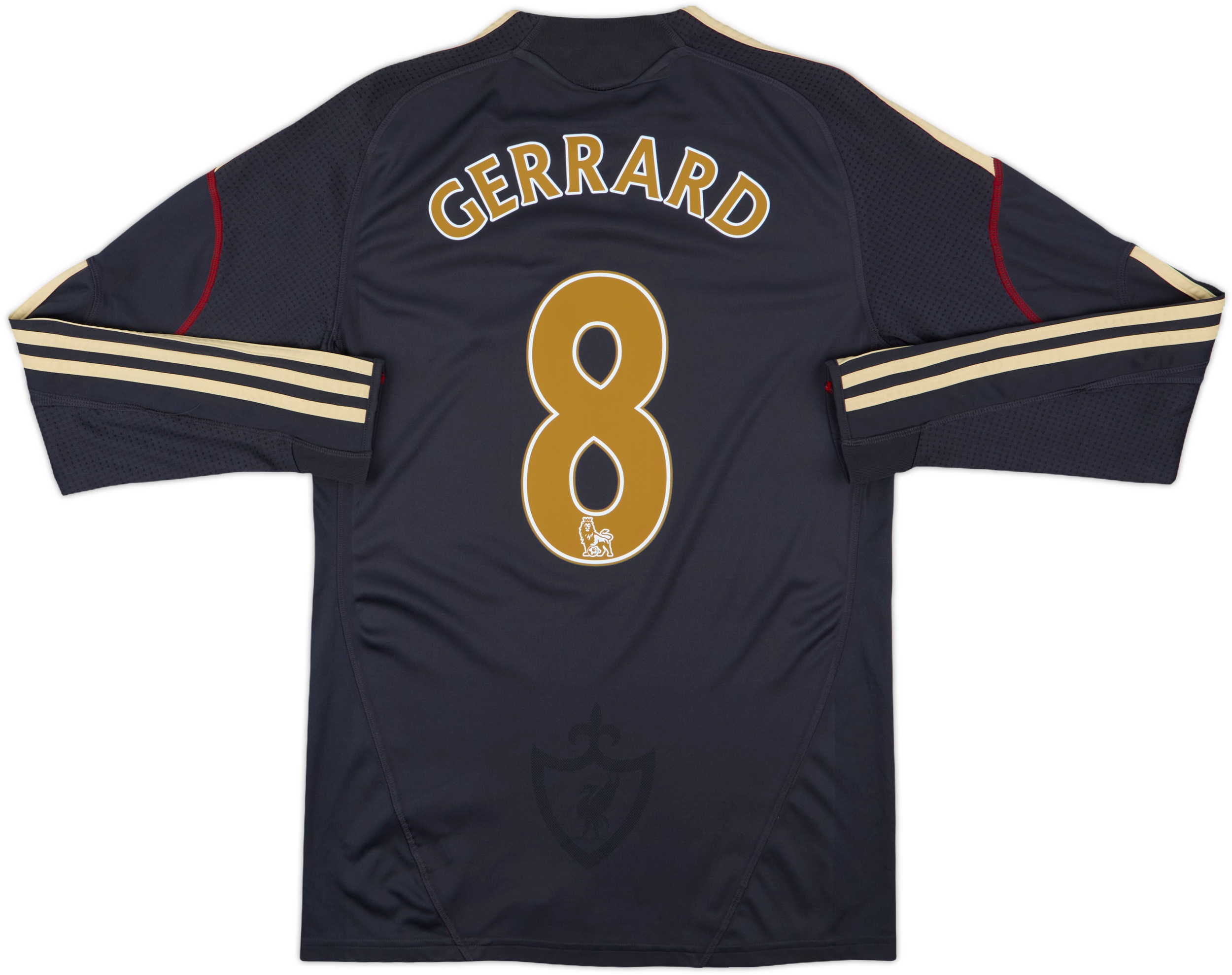 2009-10 Liverpool Away L/S Shirt Gerrard #8 - 6/10 - (S)