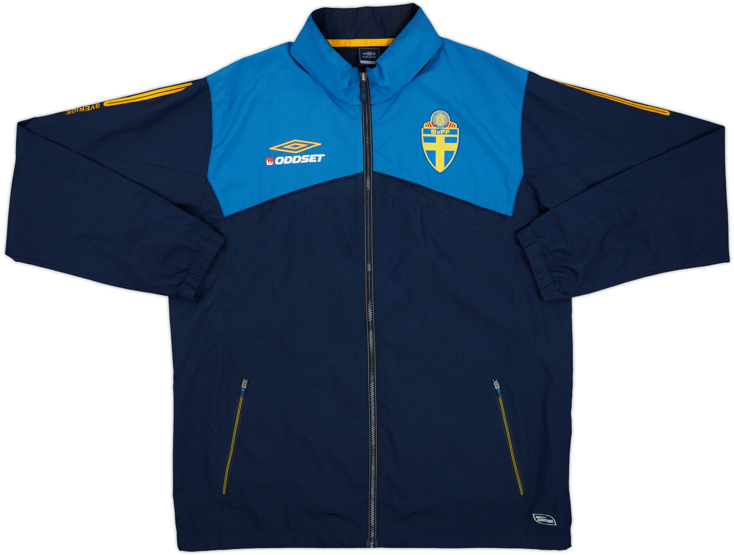 ウェア Y2K vintage 08 Sweden LARSSON UMBRO 17 L BNWT Umbro L 2006-08 Sweden Home Soccer Football #11 Henrik
