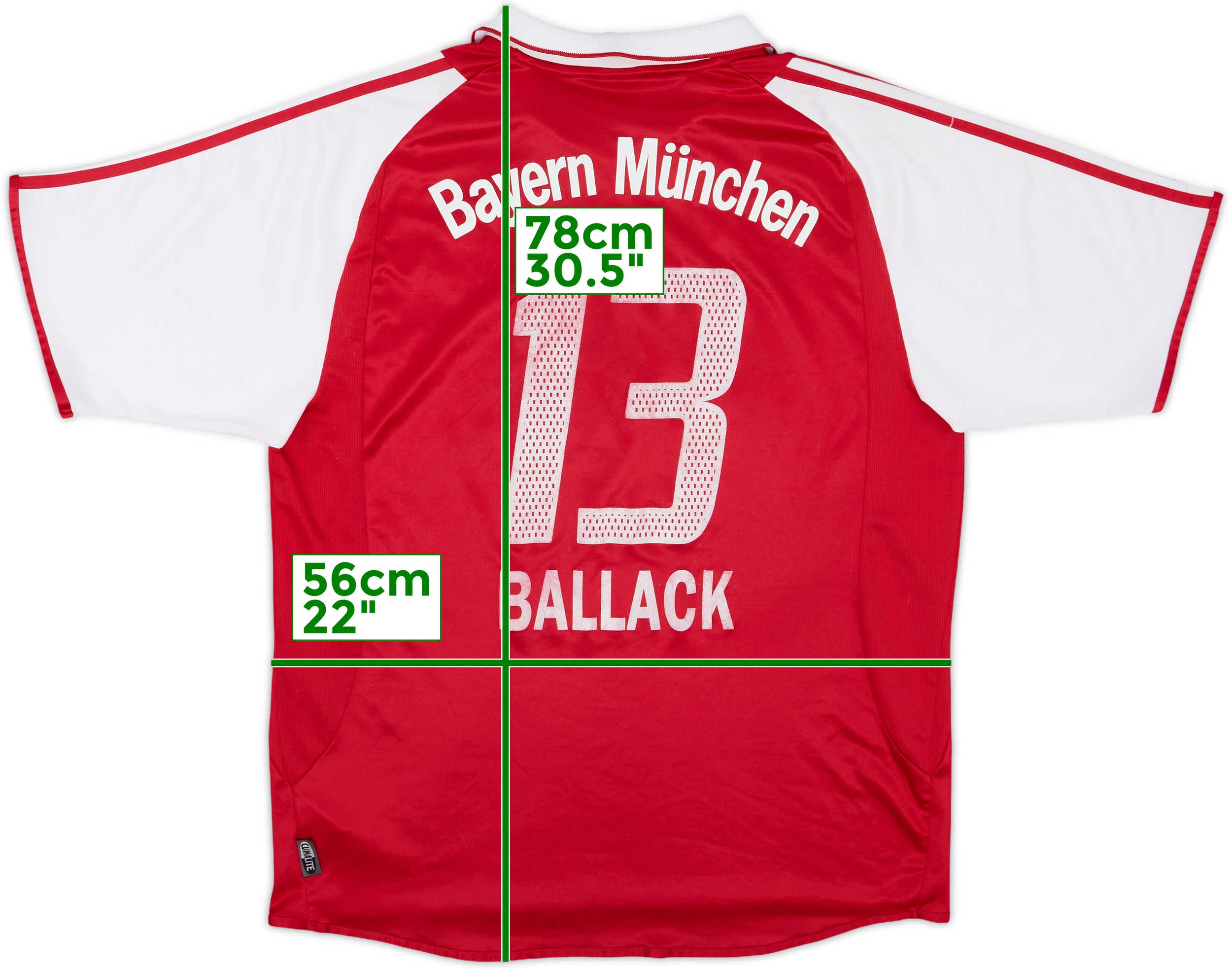 2003-04 Bayern Munich Home Shirt Ballack #13 - 6/10 - (L)