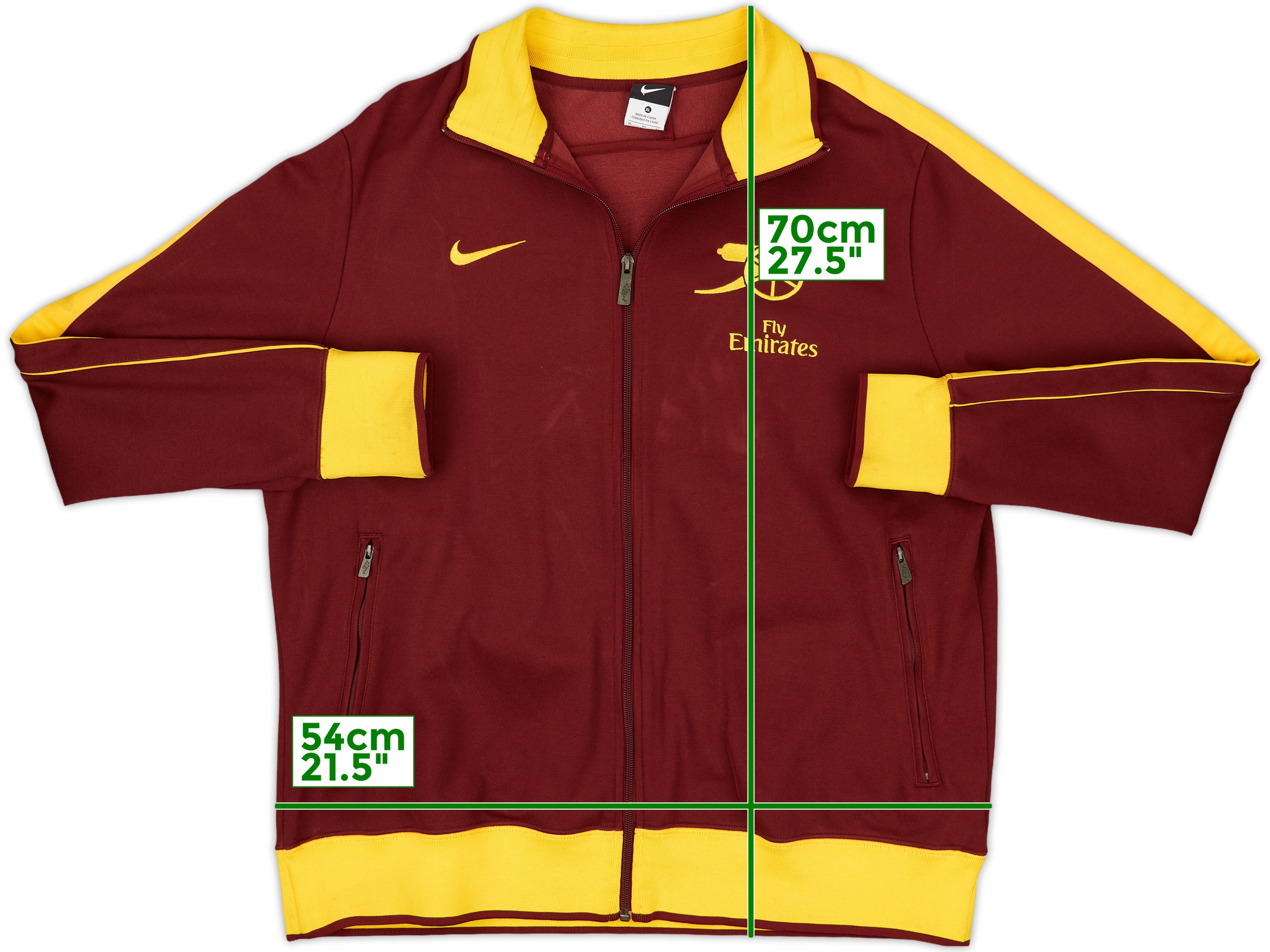 NIKE×ARSENAL 12-13 トラックジャケット-XL 2008-09 Arsenal Nike Track Jacket - 8/10 - (XL.Boys)