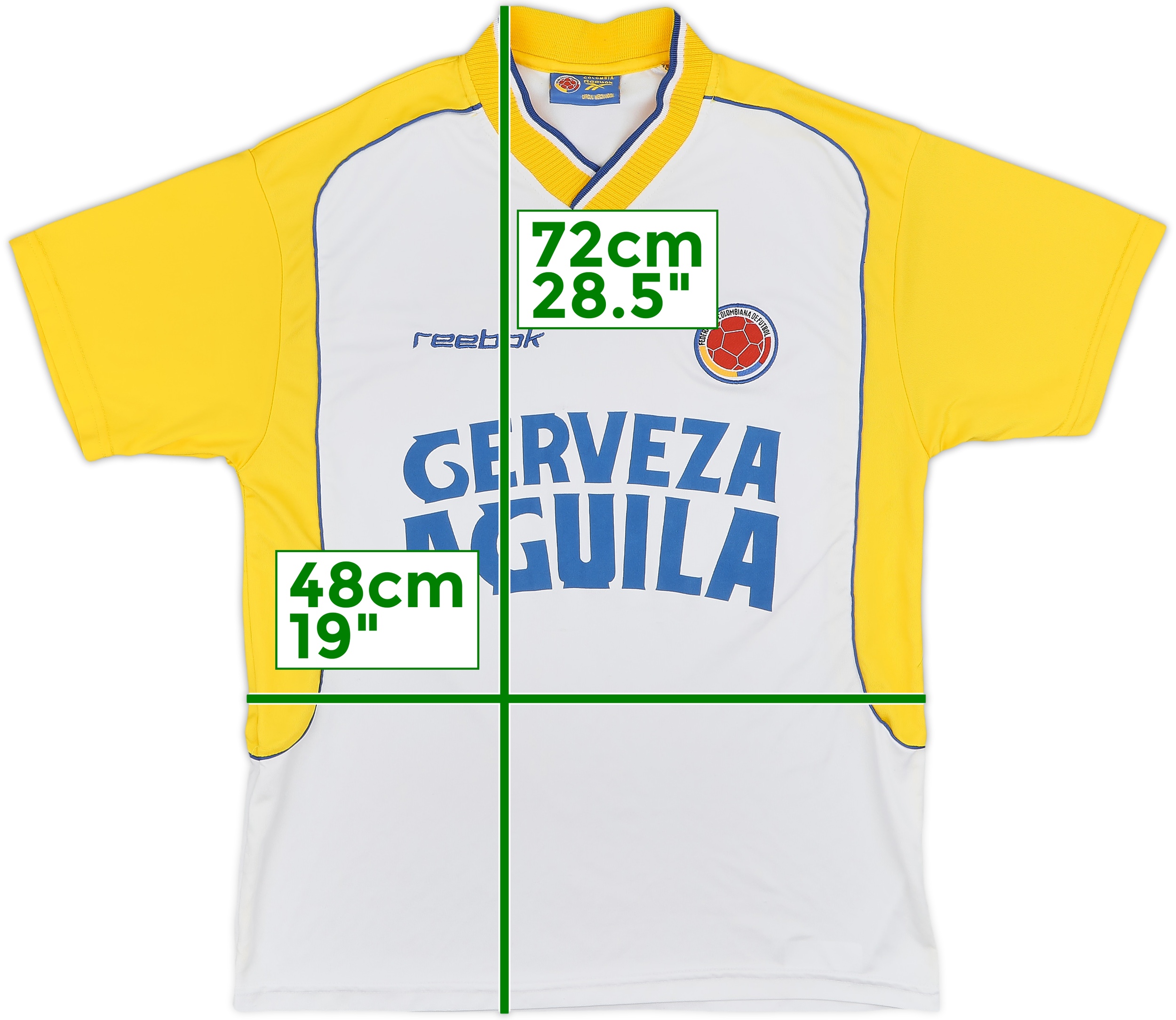 2001-02 Colombia Reebok Training Shirt - 9/10 - (S)