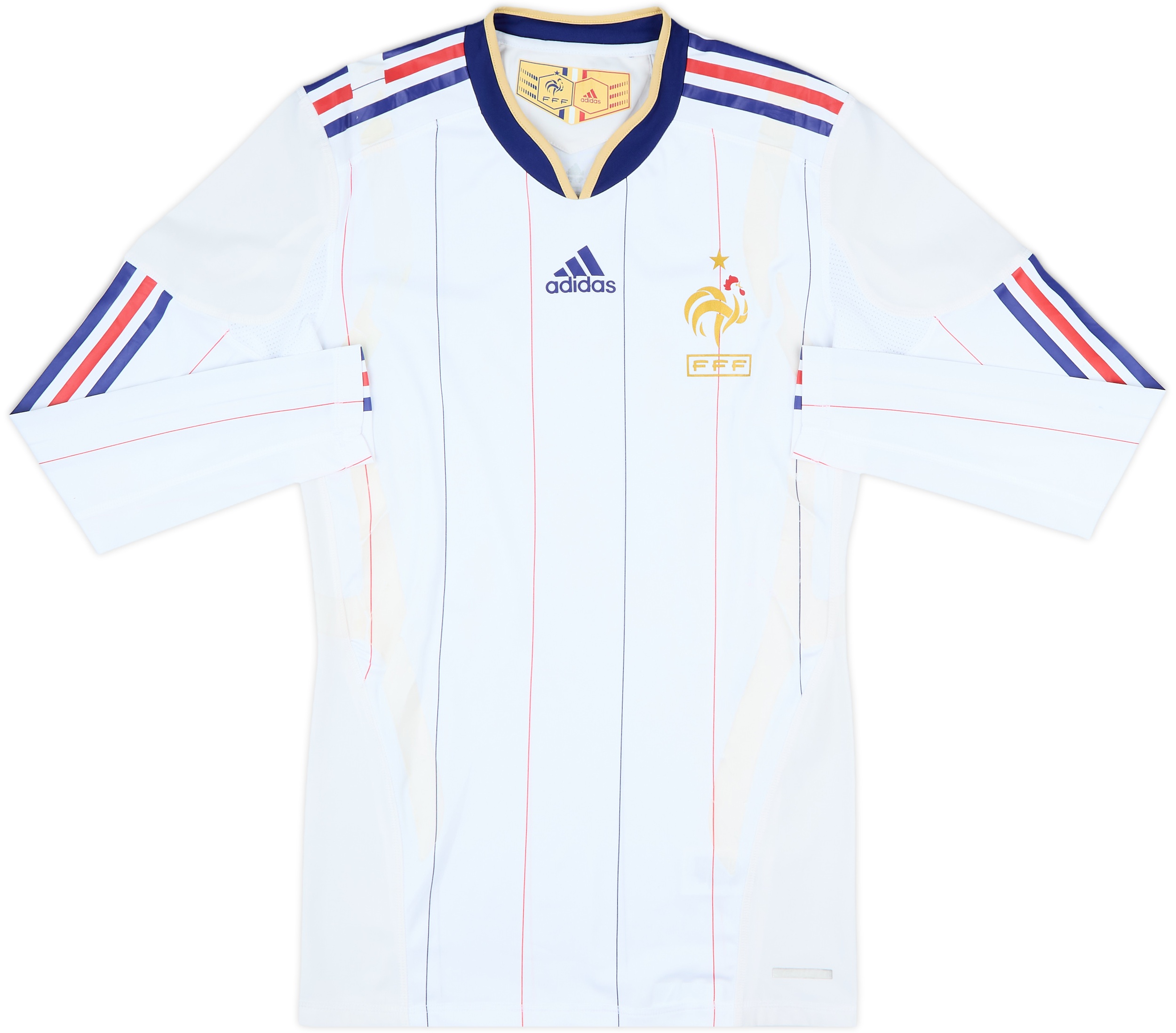 2009-10 France Player Issue TechFit Away L/S Shirt - 5/10 - (M)