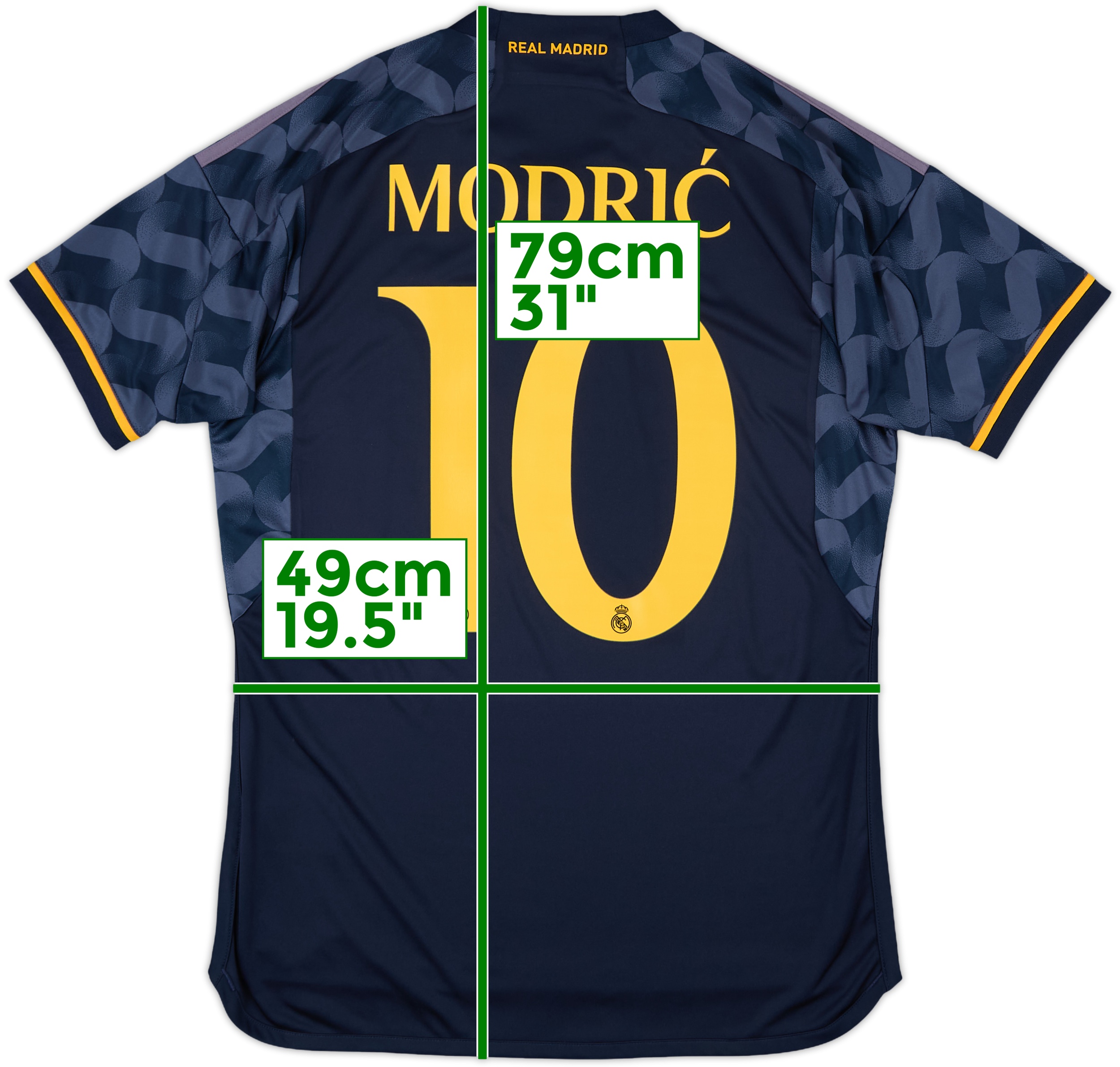 2023-24 Real Madrid Authentic Home CL Shirt Modric #10 (XL)