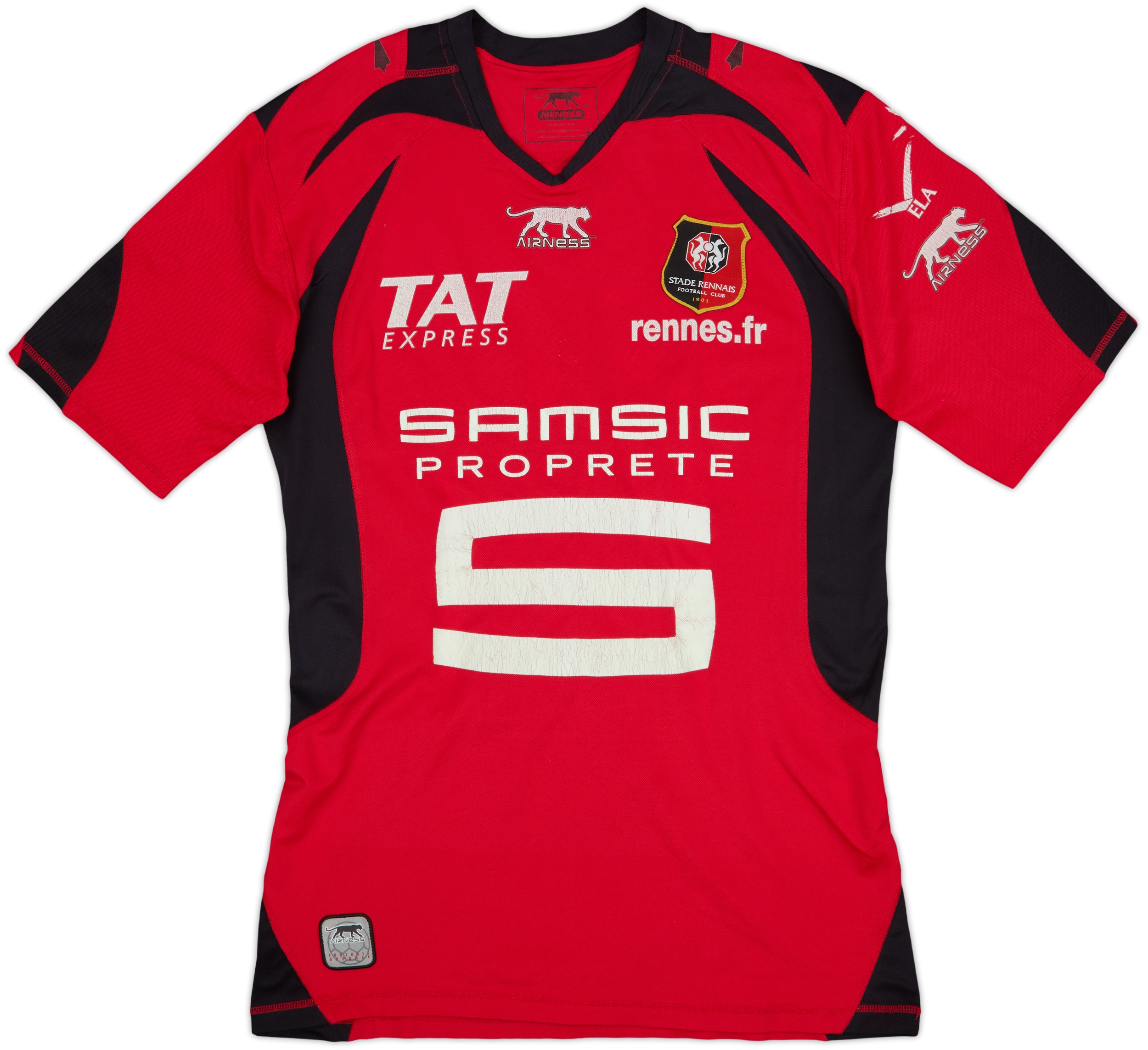 Short Vintage Stade Rennais Uhlsport Années 80, Blanc Et Noir, Taille M
