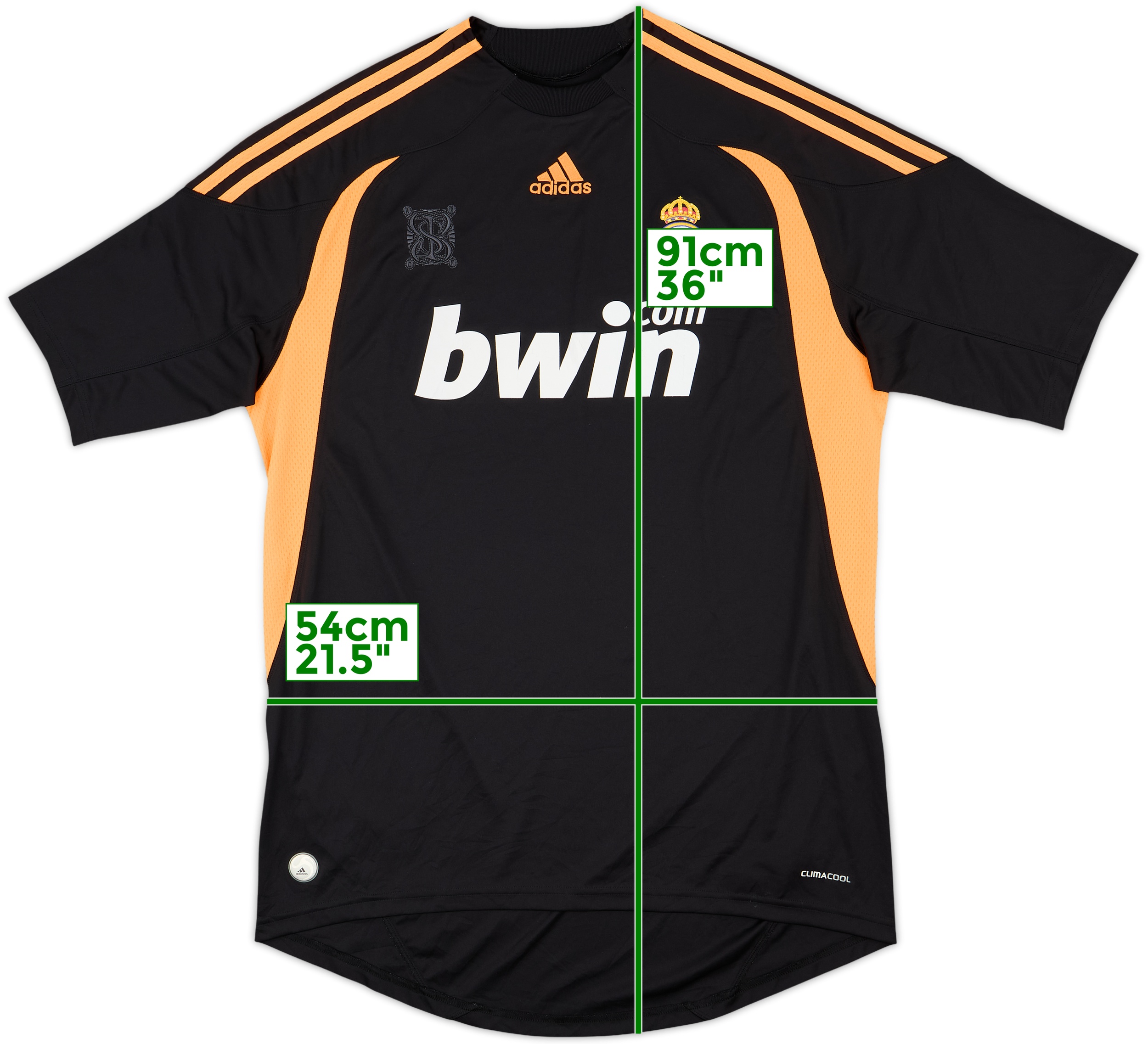 【US規格】 希少 アディダス REALMADRID bwin サッカーシャツ 060625558982-