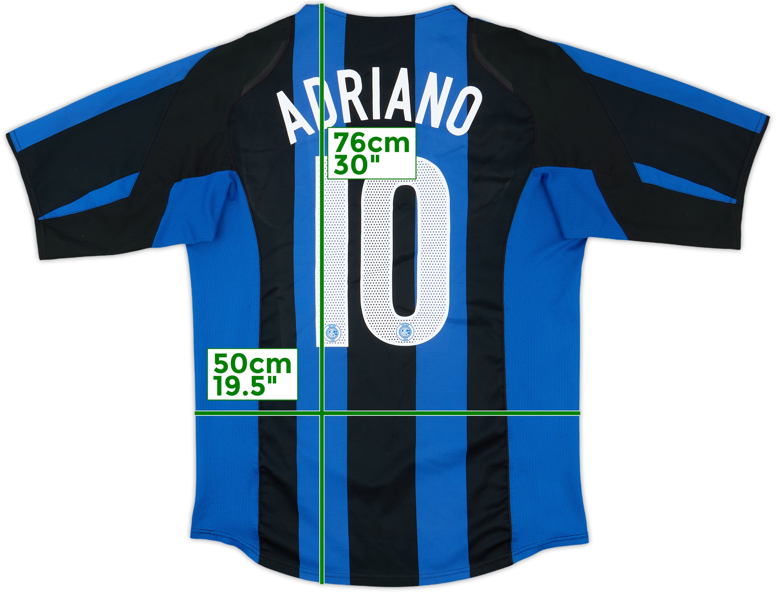 MGcup　INTER MILAN - 2004/2005 (Home) 2004-05 Inter Milan Home Shirt Adriano #10 - 6/10 - (M)