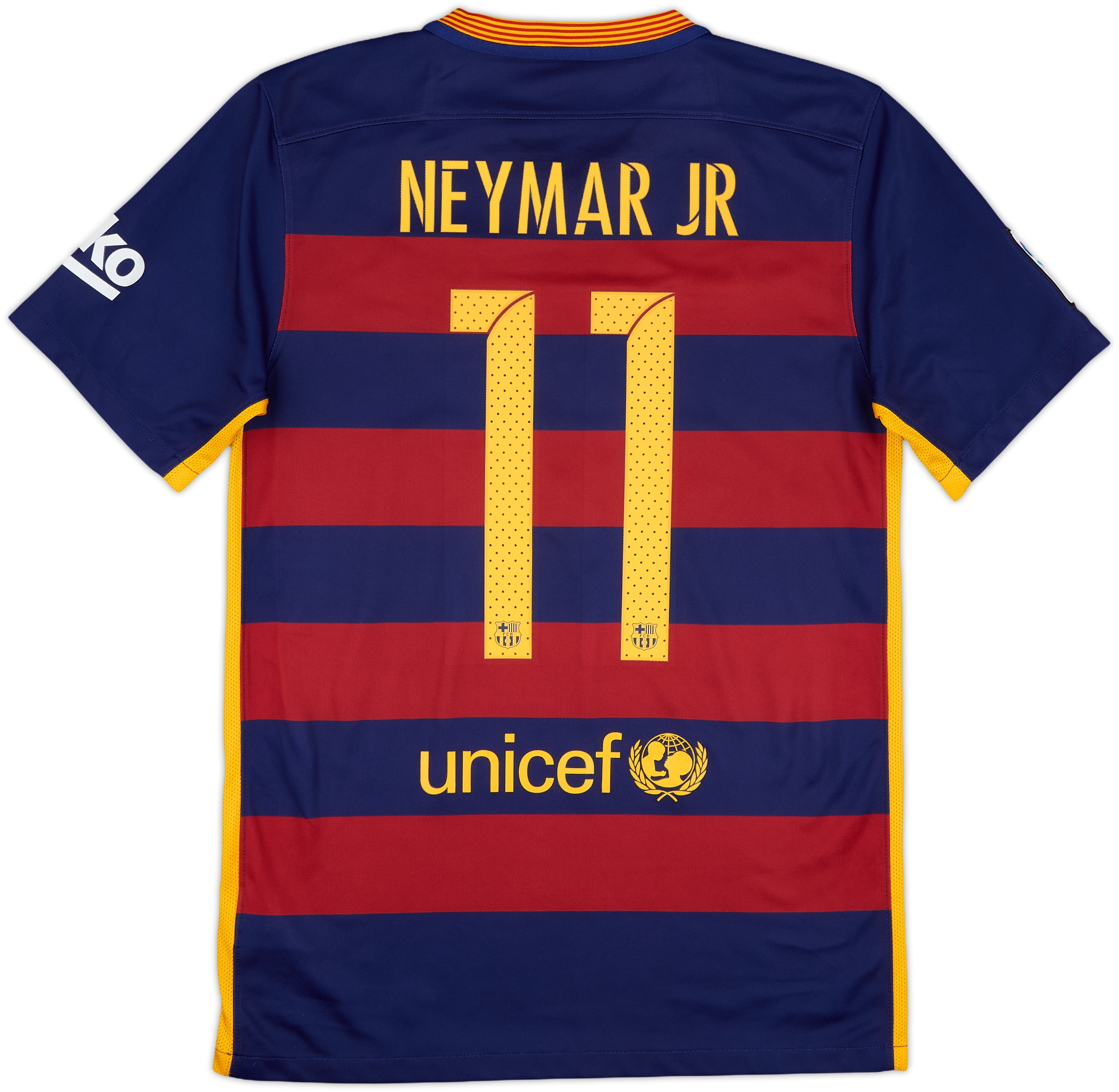 2015-16 Barcelona Home Shirt Neymar Jr #11 - 8/10 - (S)