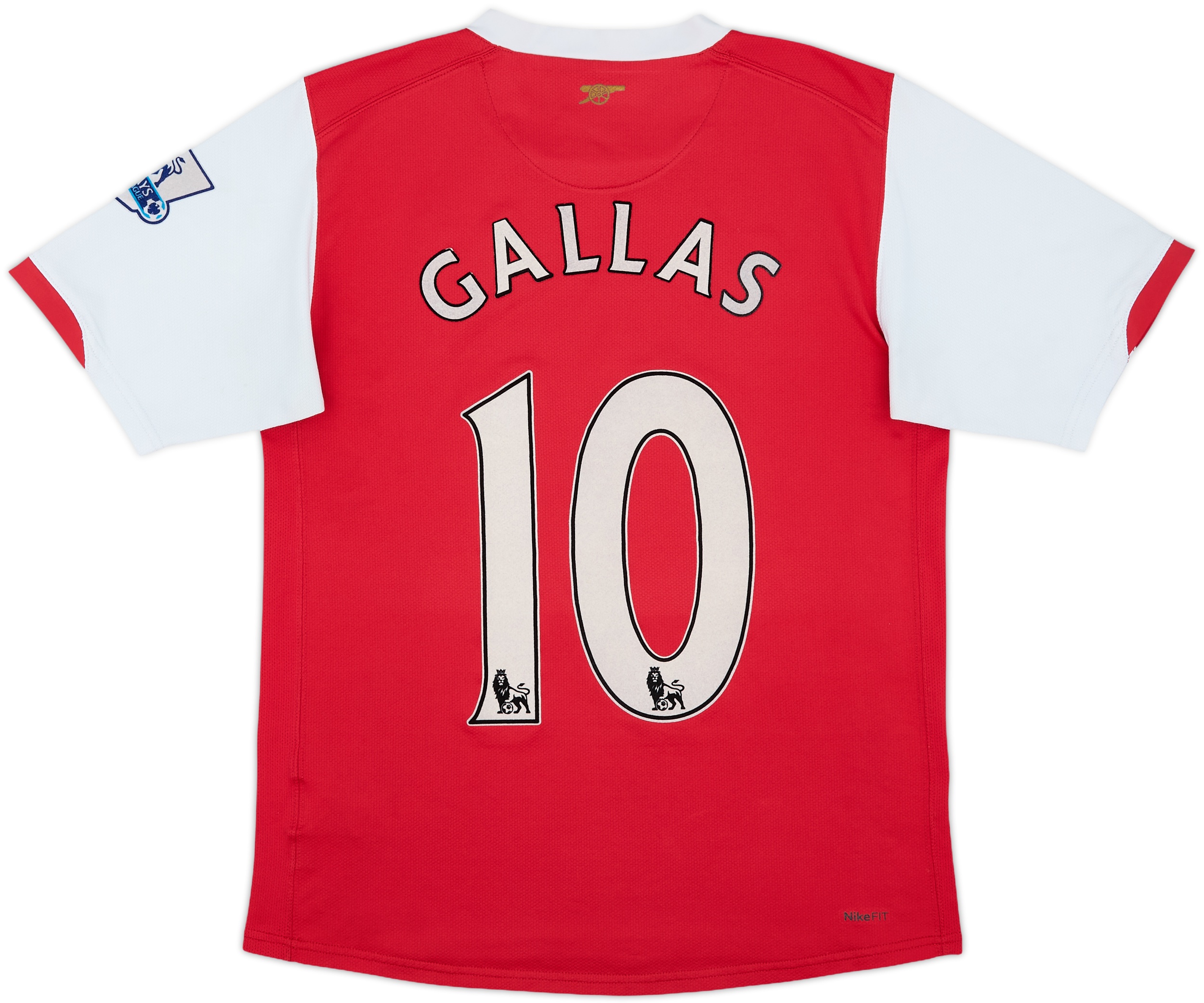 アーセナル GALLAS 10番 シャツ Mサイズ 2006-08 Arsenal Home Shirt Gallas #10 - 6/10 - (S)