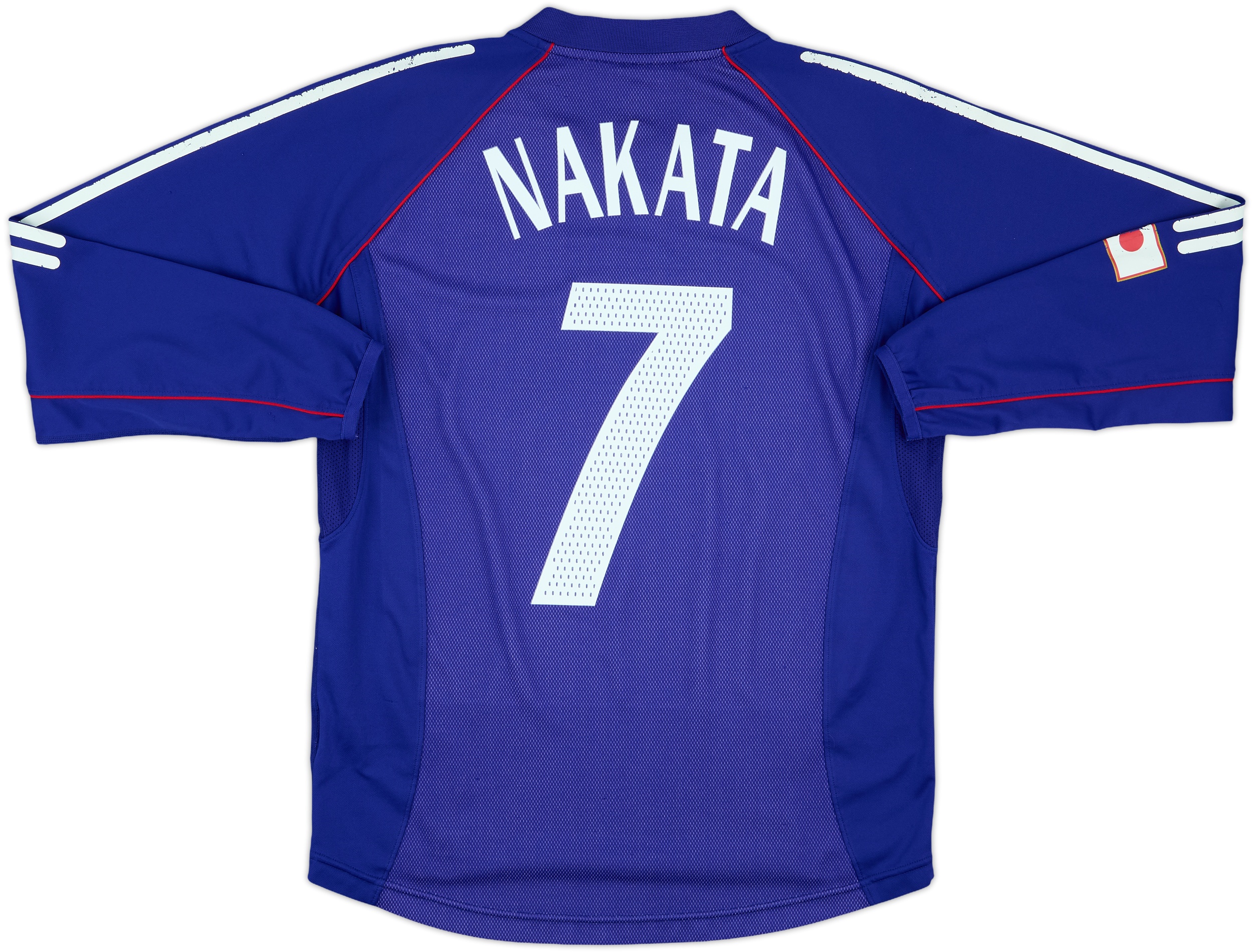 ウェア Japan Away 2001 NAKATA #7 Longsleeve Japan National Team Away Shirt L/S Season 2001 PLAYER ISSUE