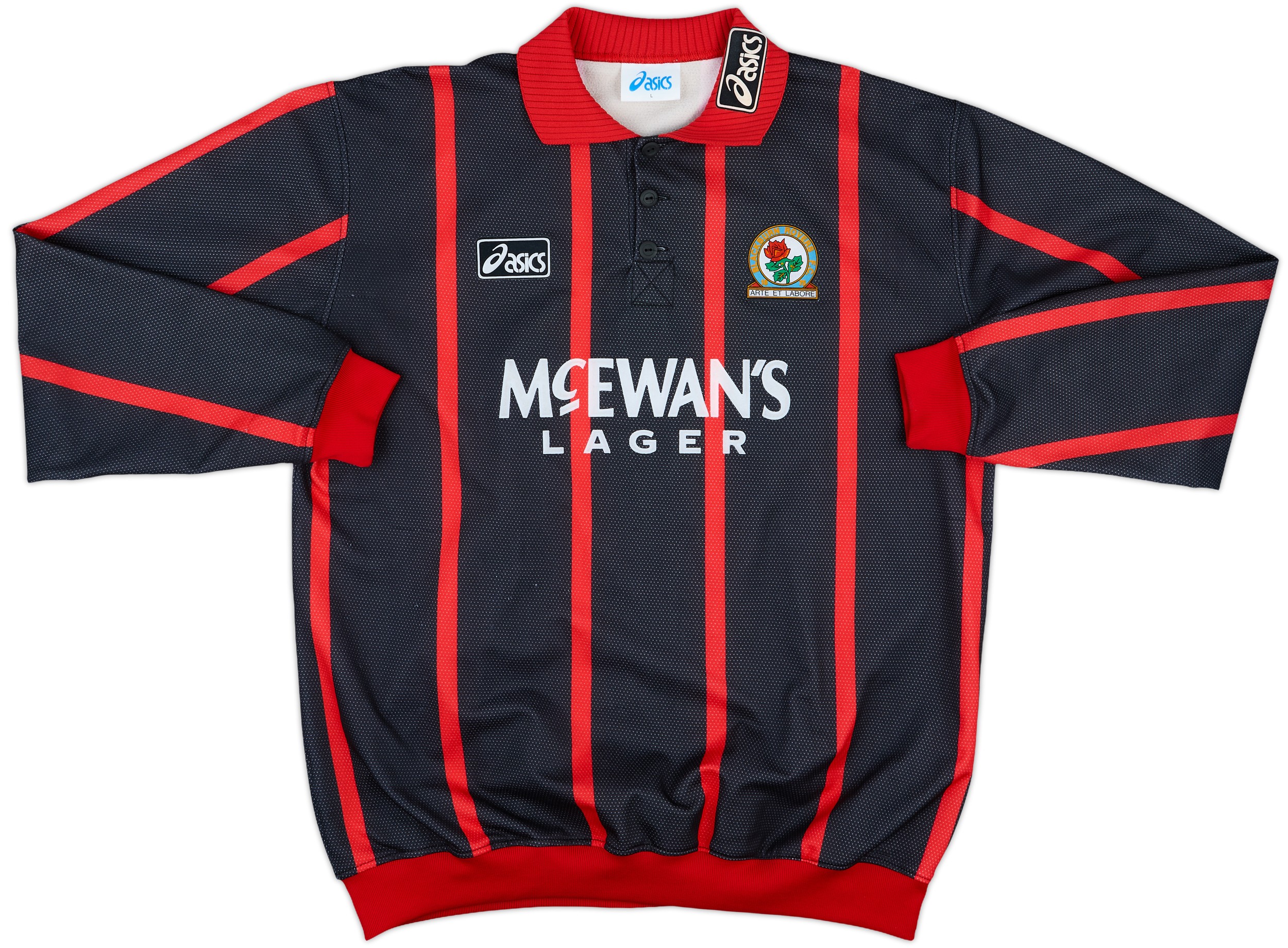 【希少】アシックスBlackburn Rovers F.C. トレーニングシャツ 060825614126-