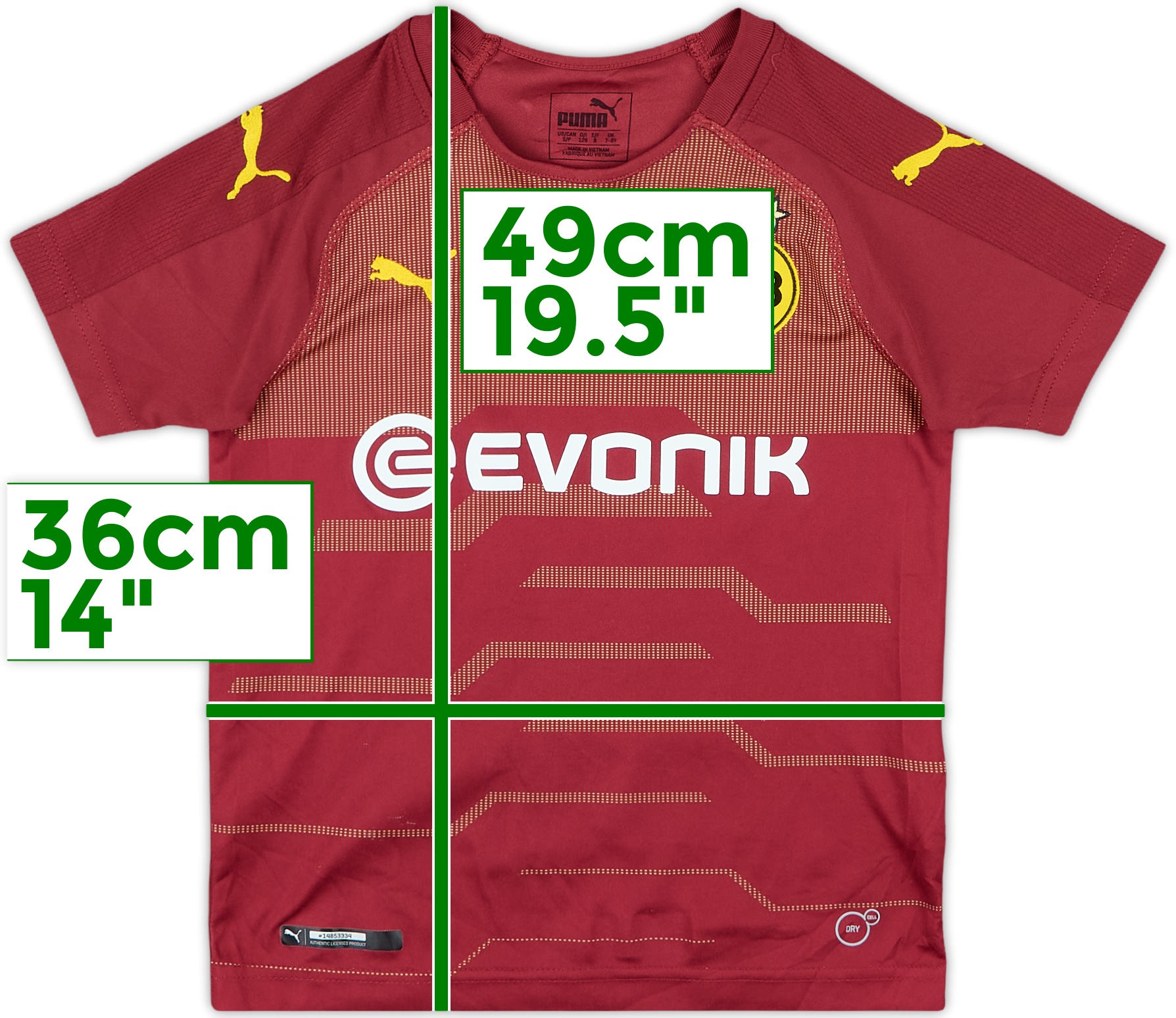 2018-20 Borussia Dortmund Third Shirt - 7/10 - (7-8 Years)