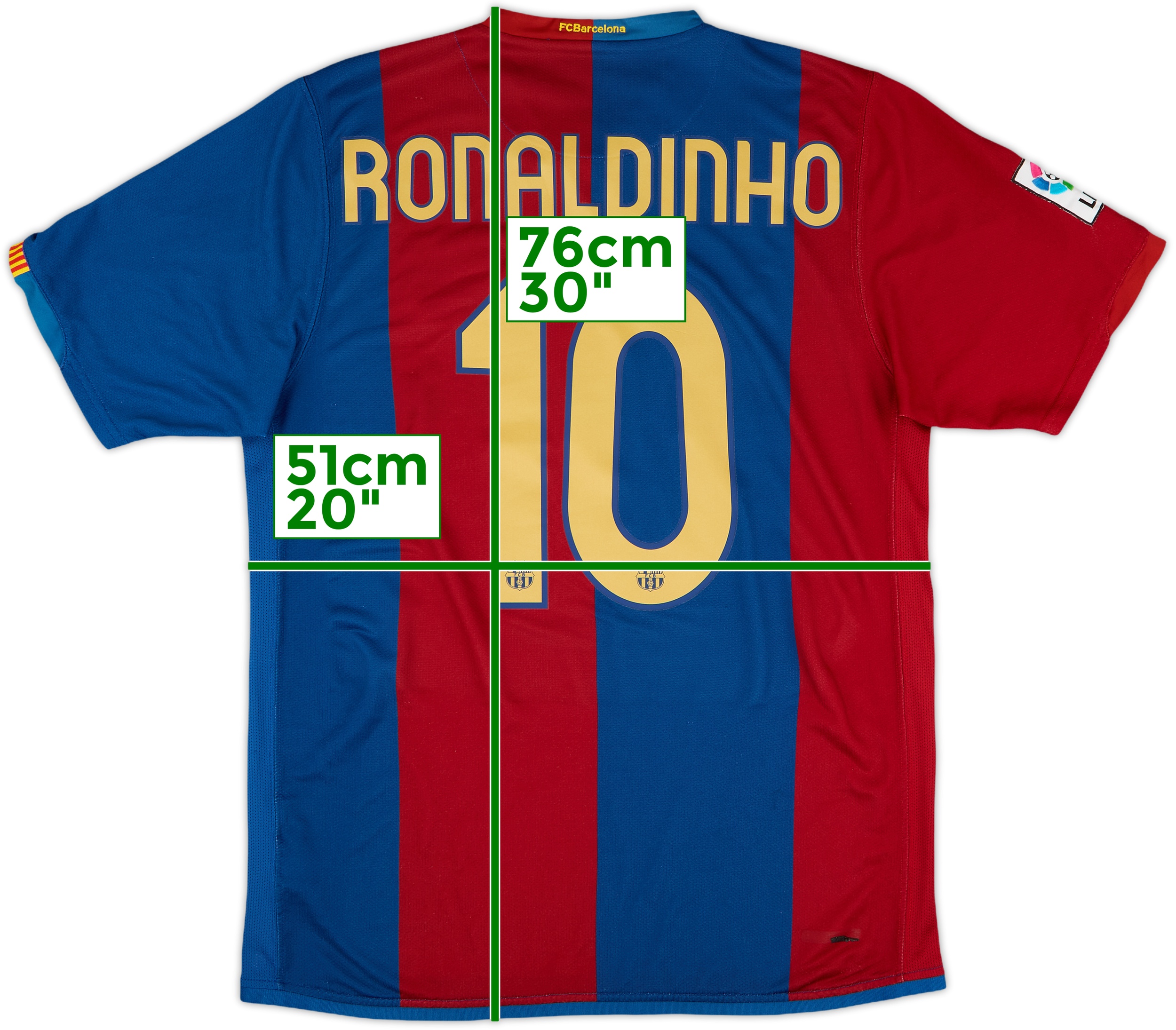 ウェア Ronaldinho 2006-07 Barcelona Home Shirt Ronaldinho #10 - 6/10 - (M)