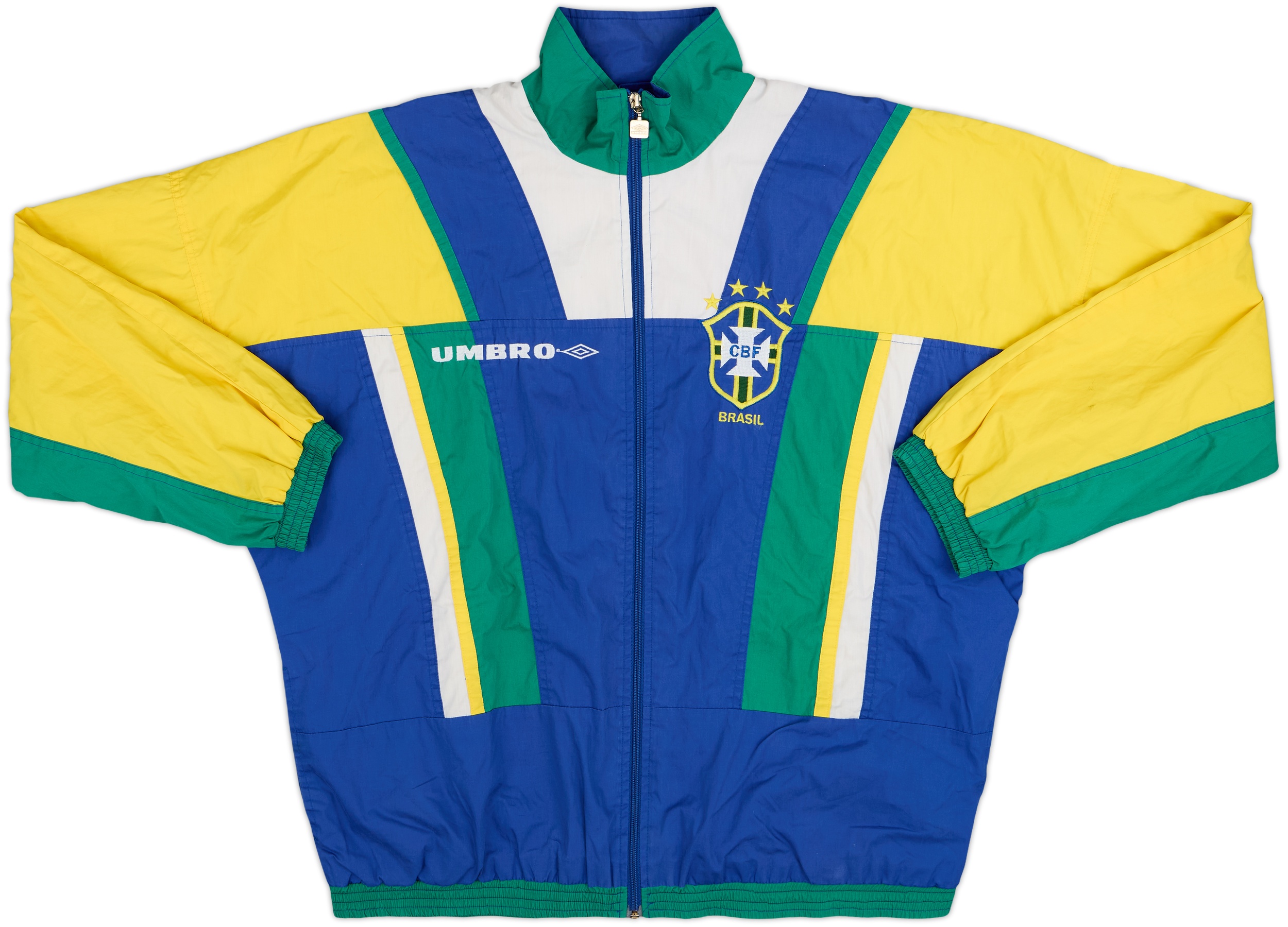 1994-96 Brazil Umbro Track Jacket - 9/10 - (L)