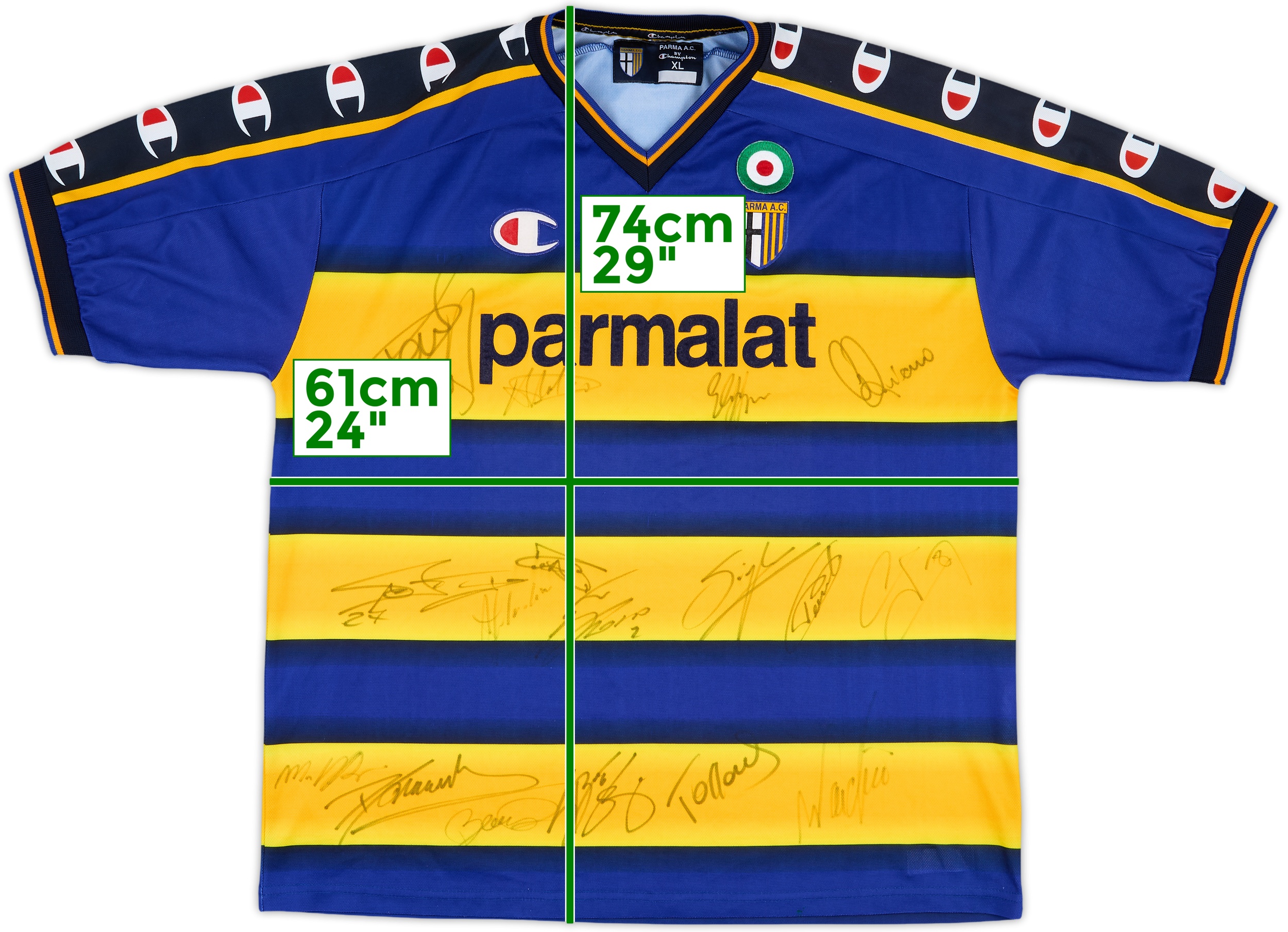 パルマ　Parma A.C. Champion シャツ XL　セリエA　イタリア パルマ Parma A.C. Champion シャツ XL セリエA イタリア Yahoo