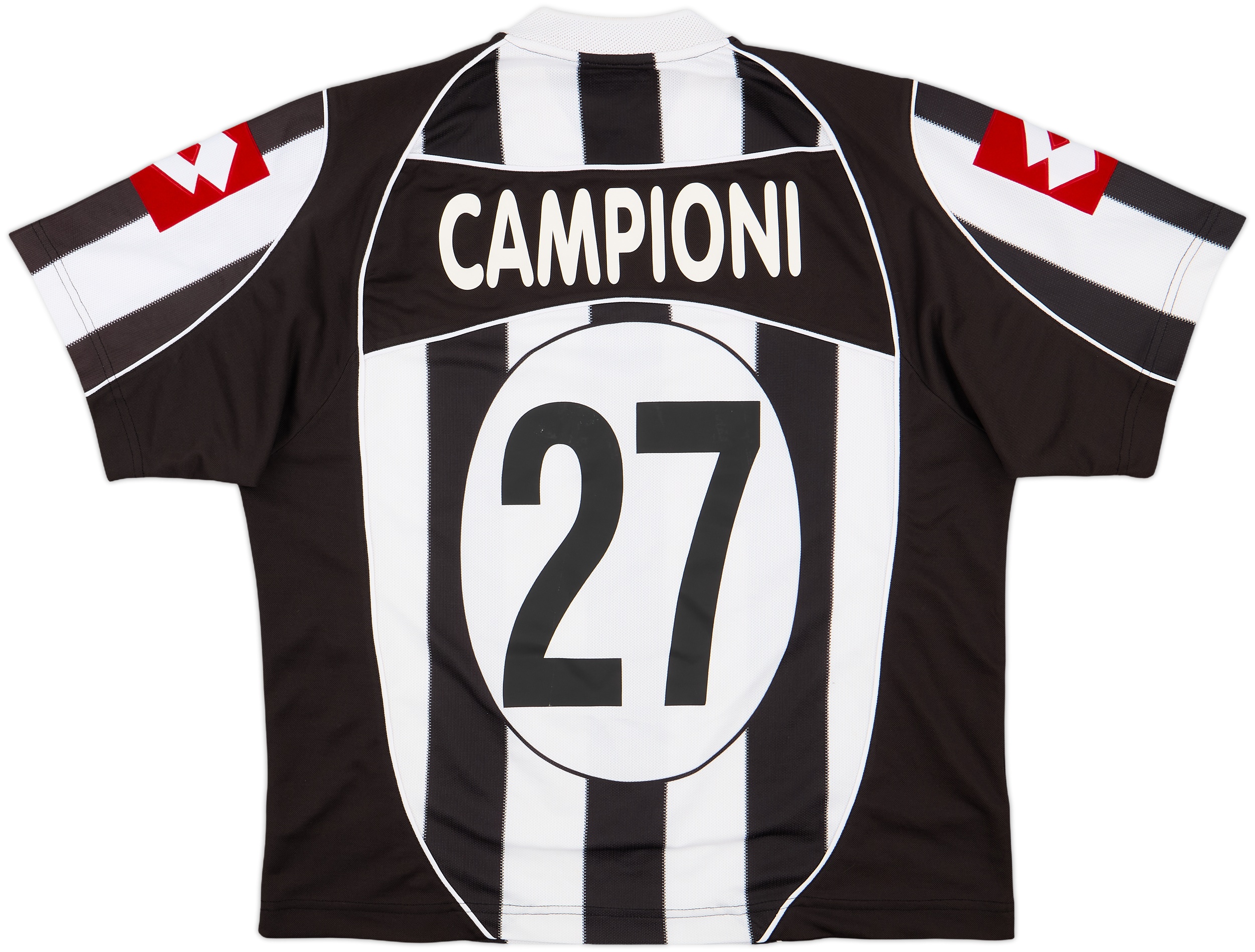 JUVENTUS ユニフォーム 【Lサイズ】 2002-03 Juventus Home Shirt Campioni #27 - 8/10 - (L)