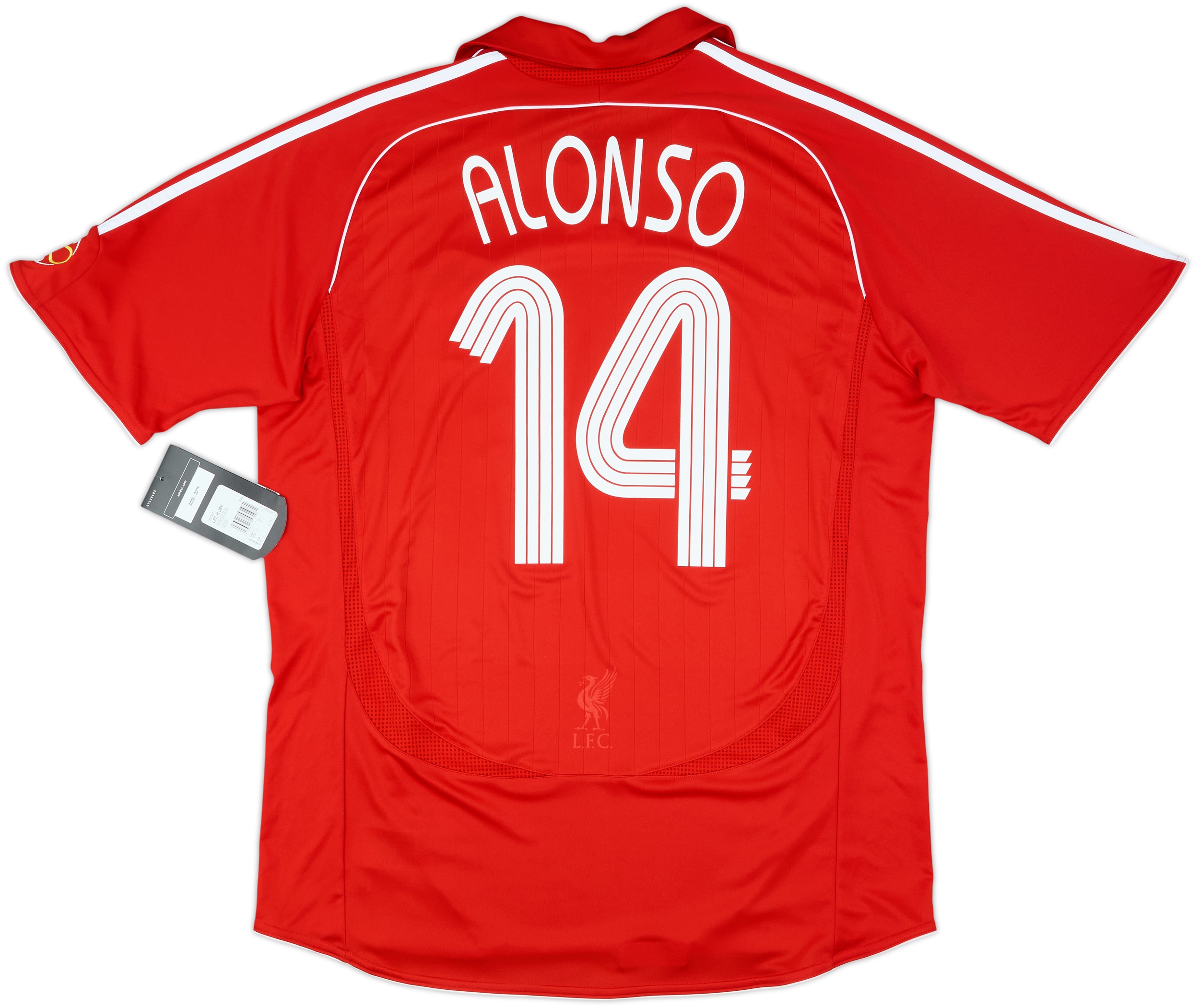 2006-08 Liverpool Home Shirt Alonso #14 (L)