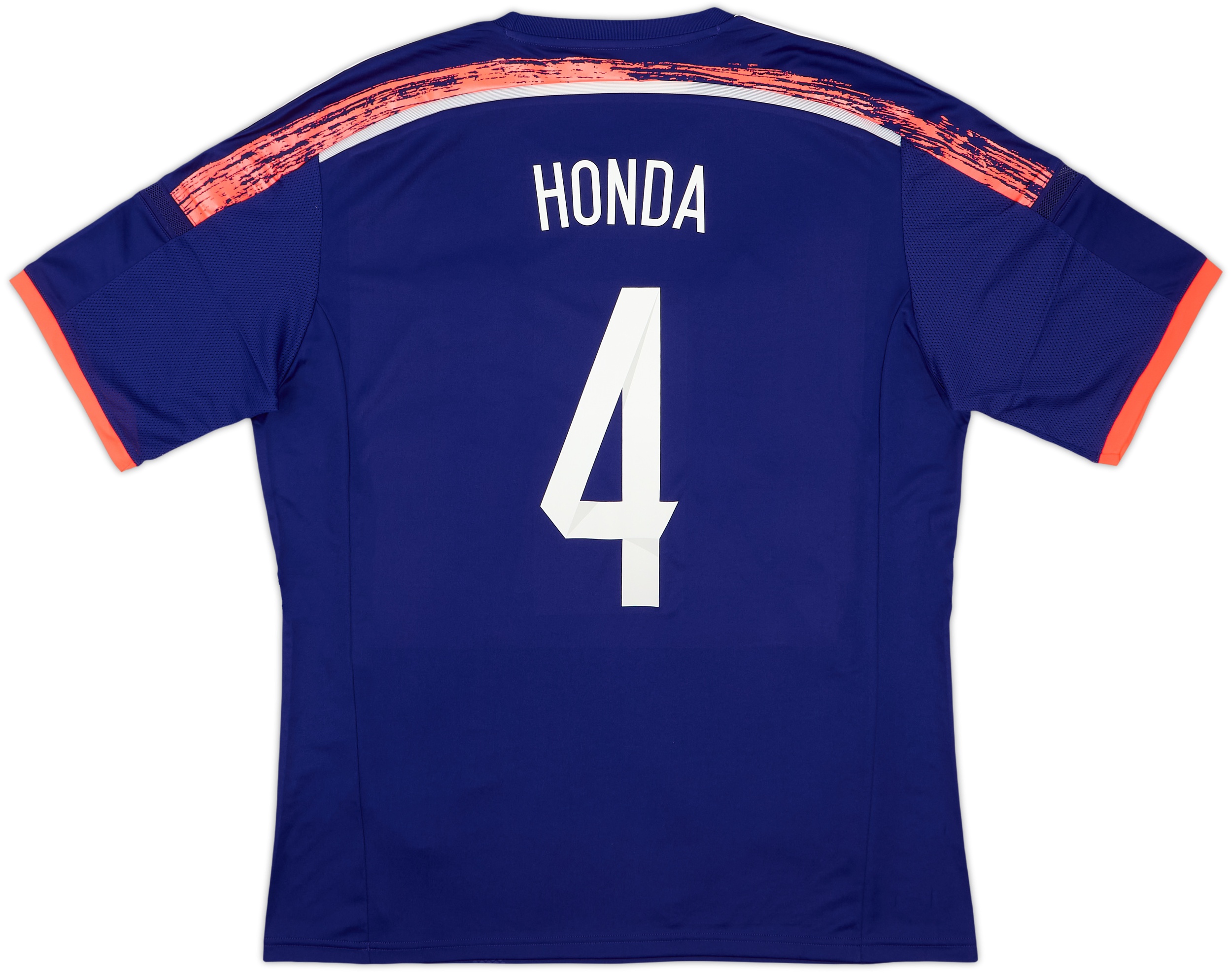  サッカー日本代表 ユニフォーム HONDA 4番 2013-15 Japan Home Shirt Honda #4