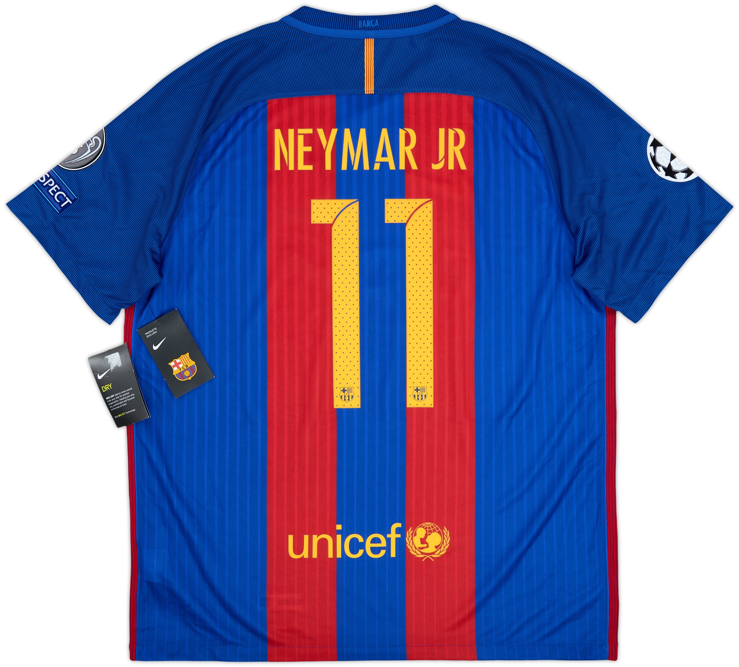2016-17 Barcelona Home Shirt Neymar Jr #11 (XL)