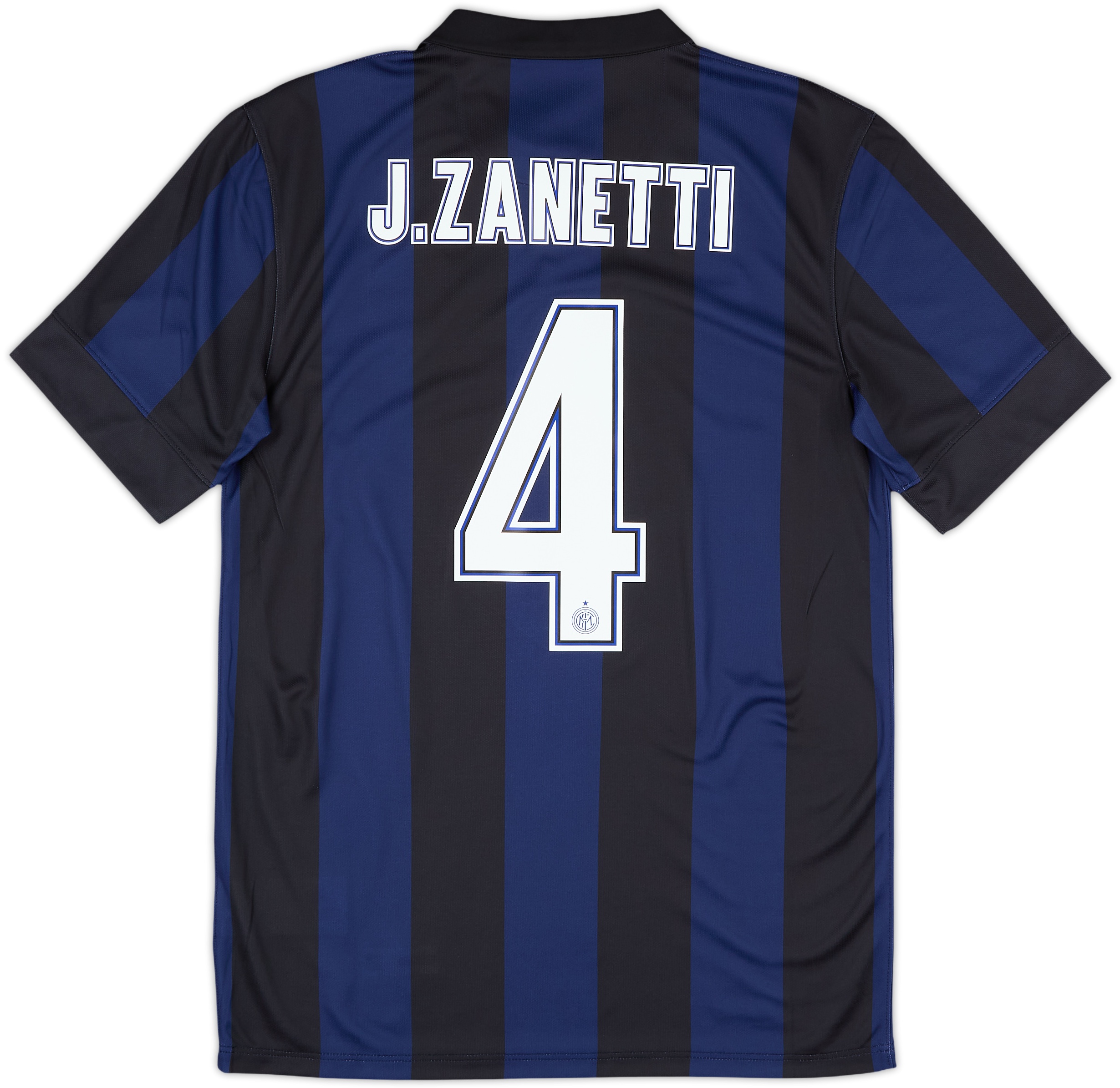 2013-14 Inter Milan Home Shirt J.Zanetti #4 (S)