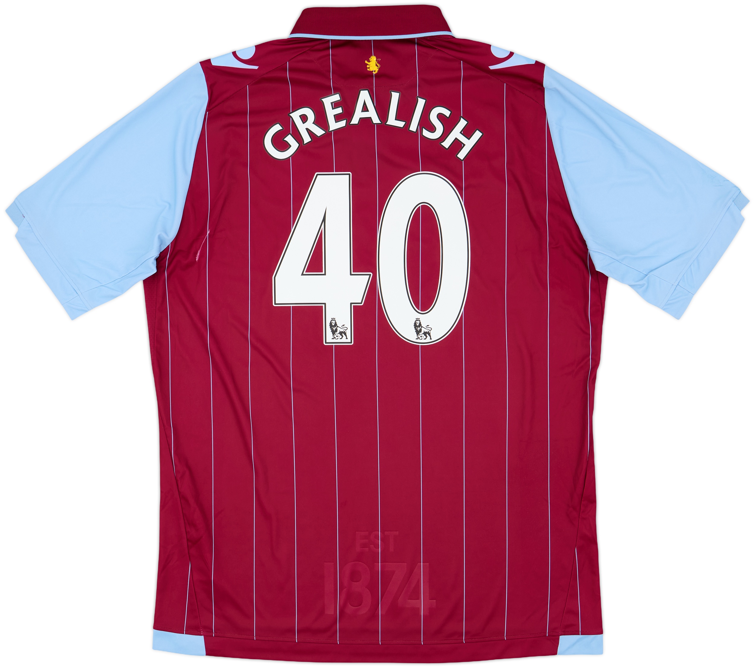 2014-15 Aston Villa Home Shirt Grealish #40 - 10/10 - (XXL)