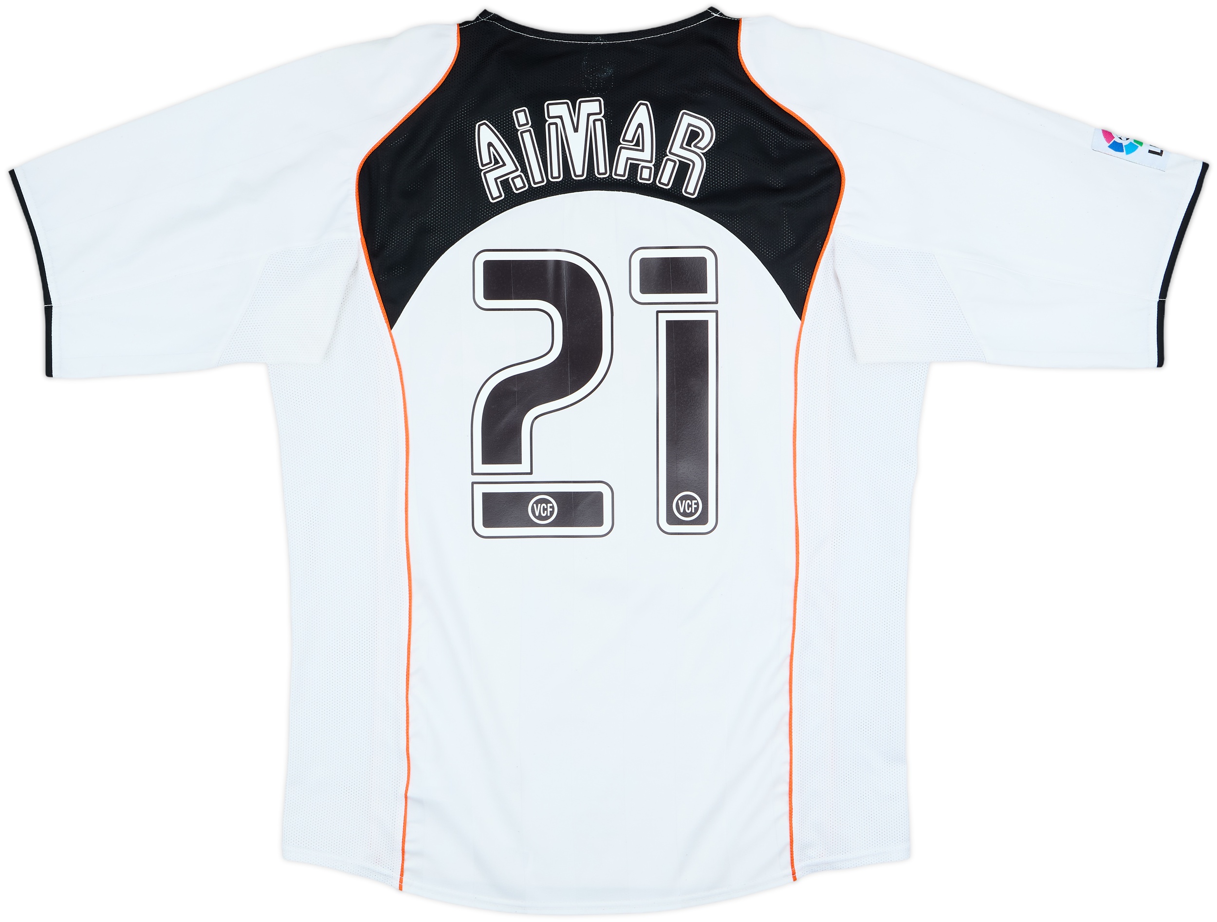 2004-05 Valencia Home Shirt Aimar #21 - 8/10 - (L)